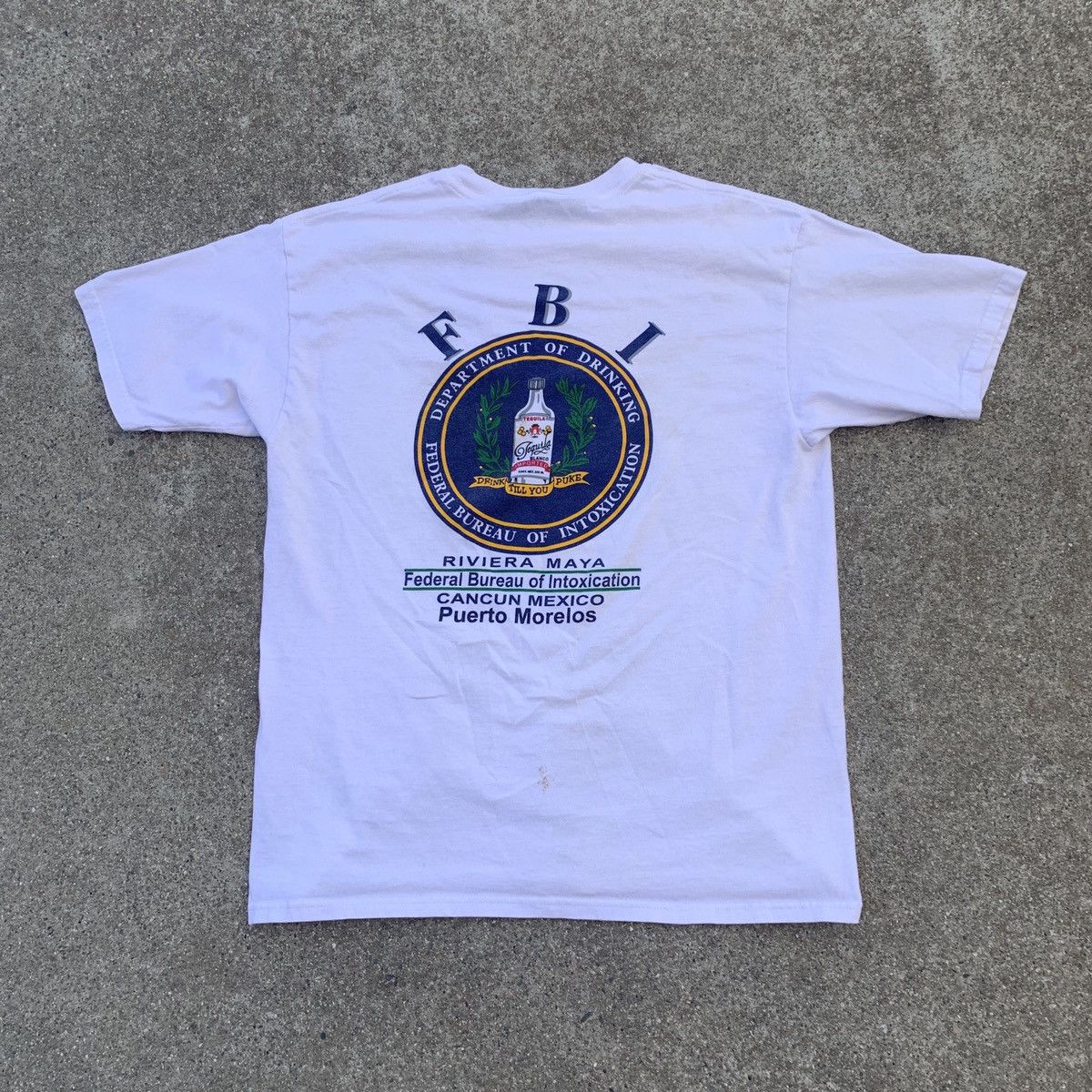 Vintage Vintage big logo fbi alcohol funny Mexico beer Cancun Grailed