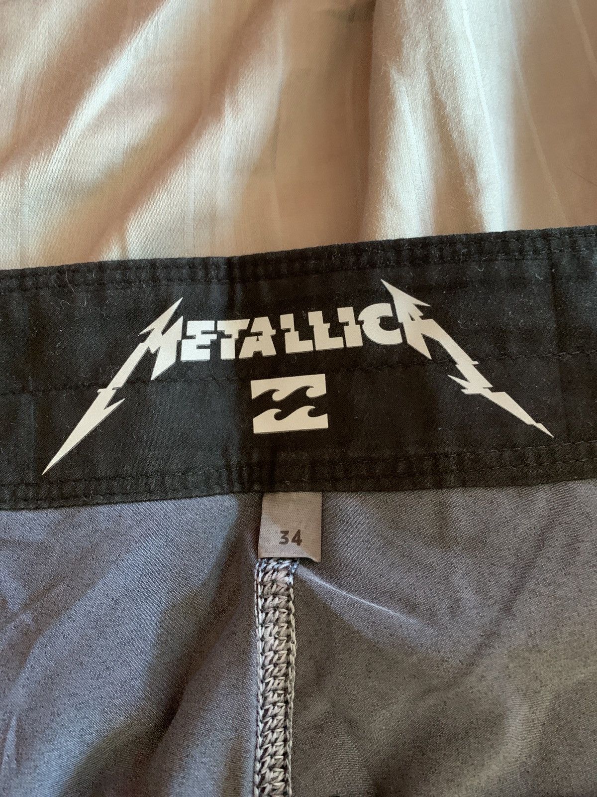 Metallica Black Album Billabong shorts