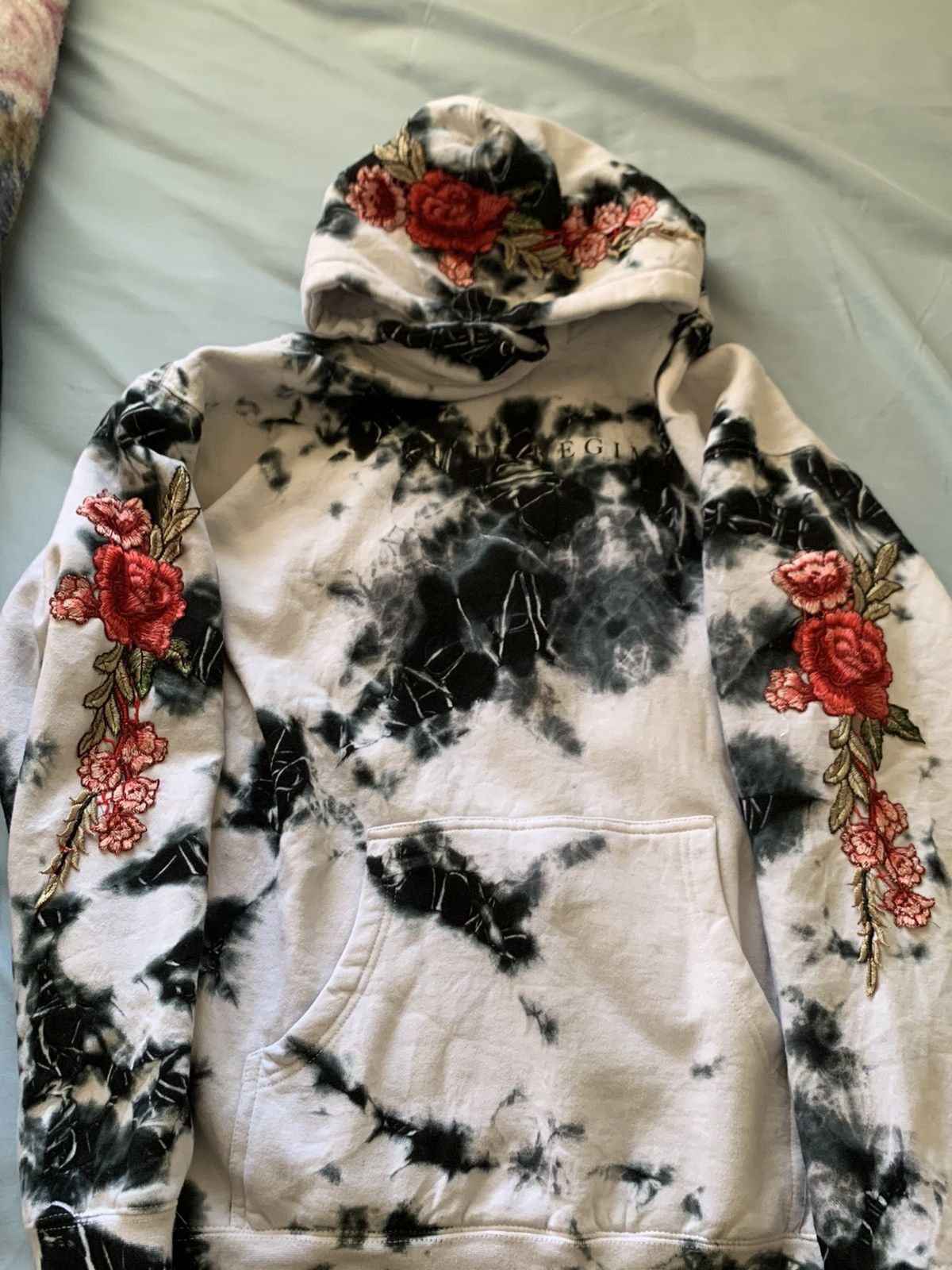 Civil Regime Civil Regime Red Roses Hoodie Marble Grailed
