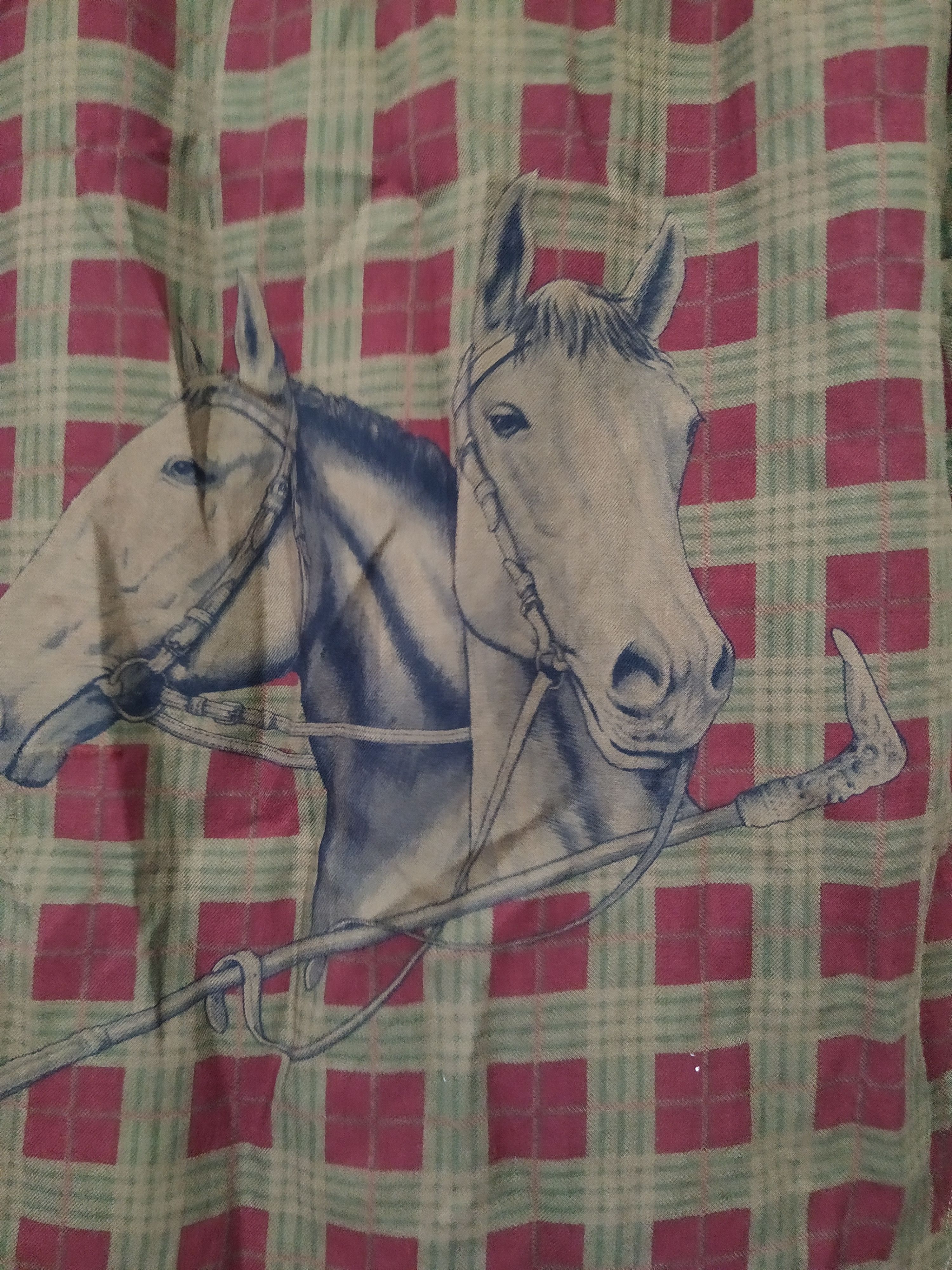 Polo Ralph Lauren × Vintage 90s POLO RALPH LAUREN HORSE PRINTED SHIRT (B403) Size US M / EU 48-50 / 2 - 3 Thumbnail