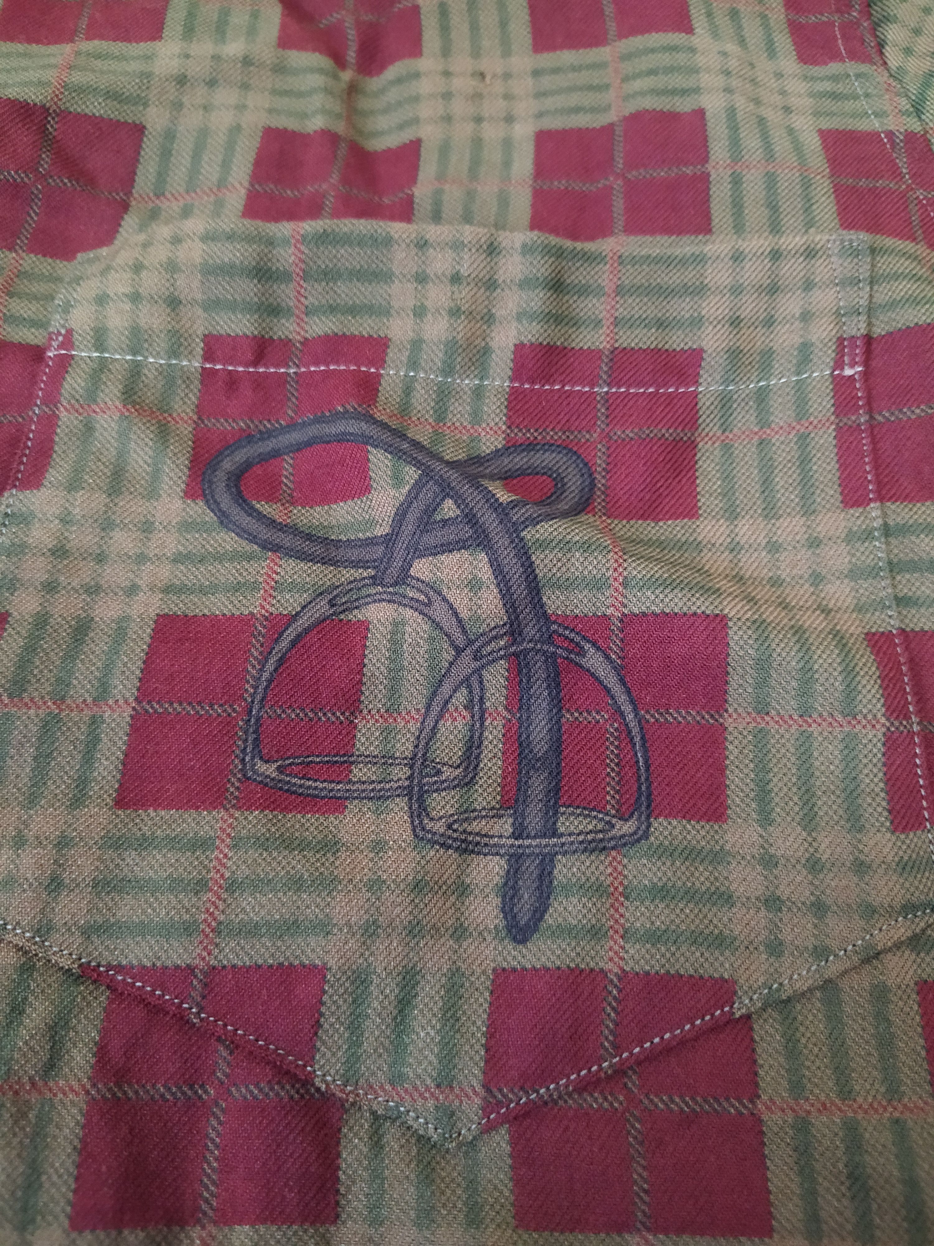 Polo Ralph Lauren × Vintage 90s POLO RALPH LAUREN HORSE PRINTED SHIRT (B403) Size US M / EU 48-50 / 2 - 4 Thumbnail