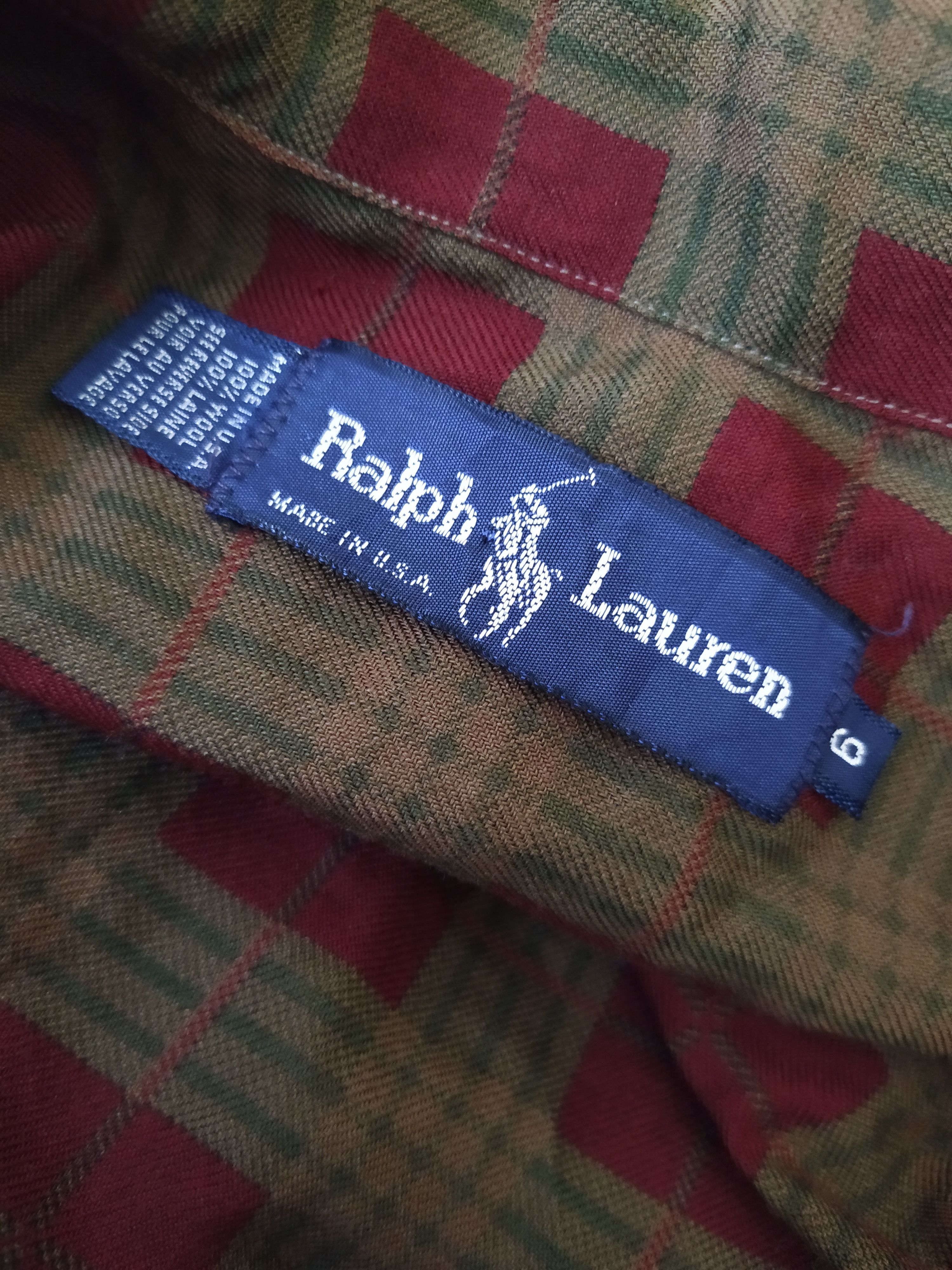 Polo Ralph Lauren × Vintage 90s POLO RALPH LAUREN HORSE PRINTED SHIRT (B403) Size US M / EU 48-50 / 2 - 6 Thumbnail