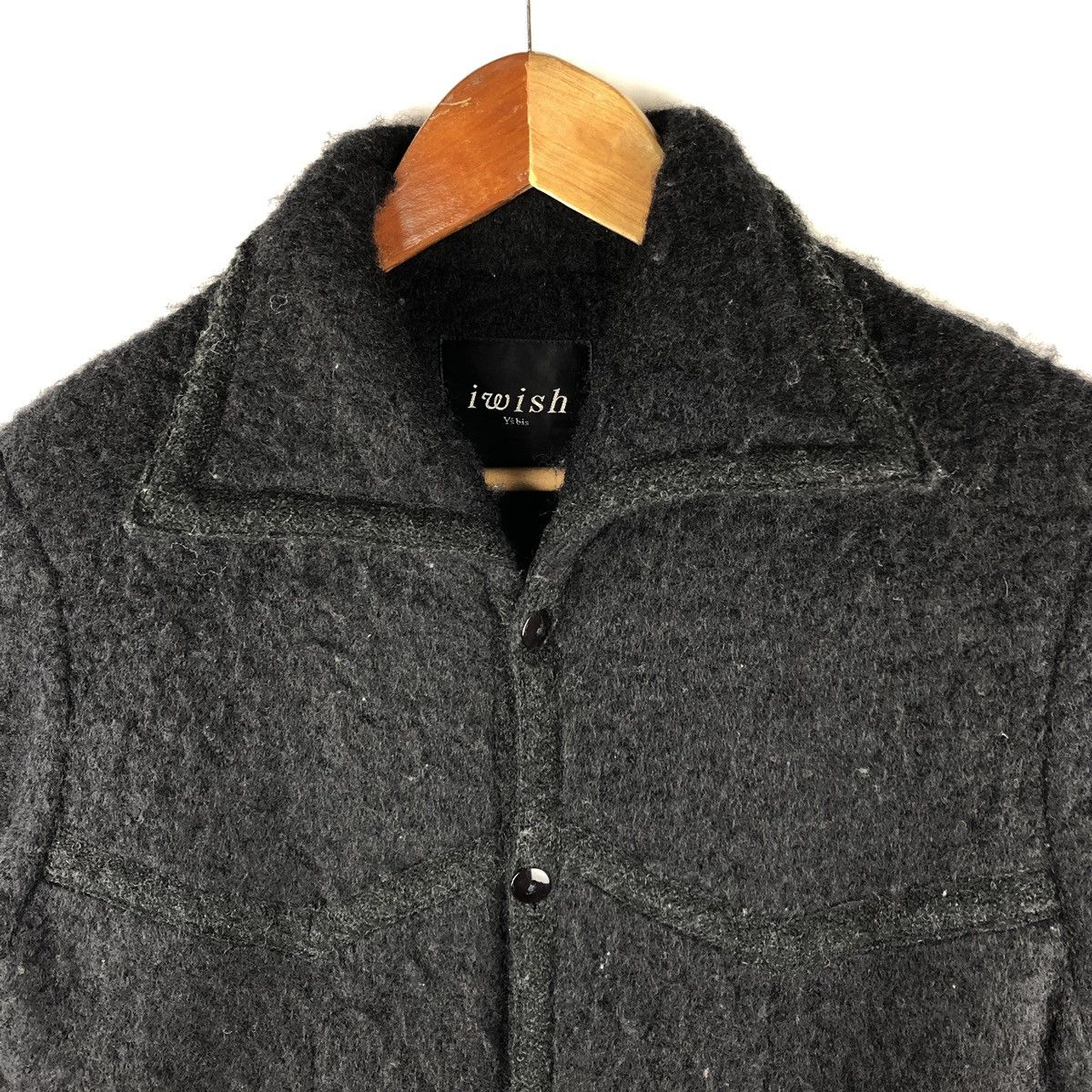 Y's × Yohji Yamamoto 1990 Yohji Yamamoto Y’s Bis Mohair Jacket Size S / US 4 / IT 40 - 4 Thumbnail
