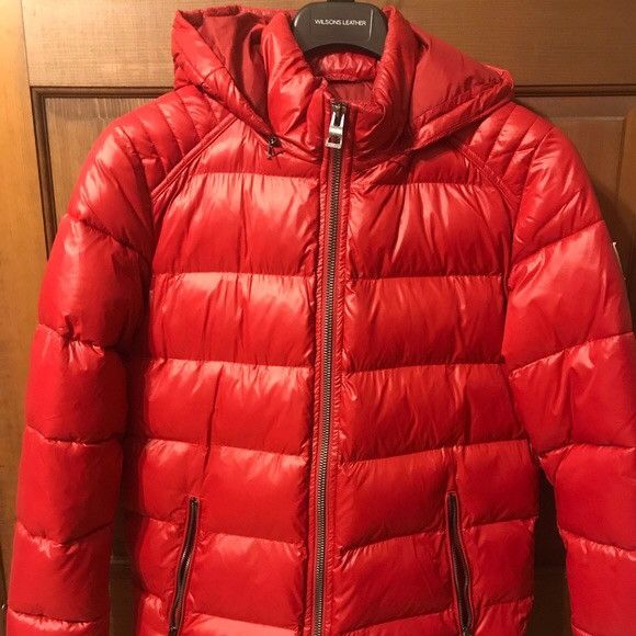 Red guess sales bubble coat