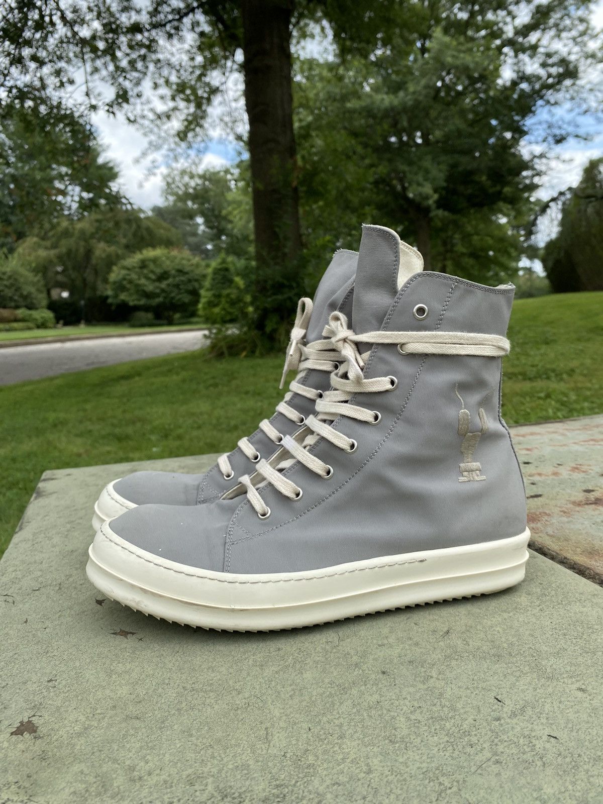 Rick Owens × Rick Owens Drkshdw Rick Owens DRKSHDW Ramones High 