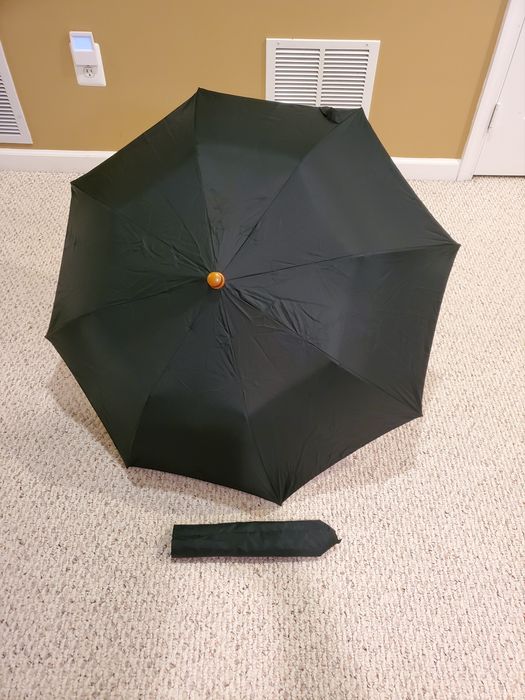 Vintage JAMES SMITH TRAVEL UMBRELLA W/ MALLACA CANE HANDLE