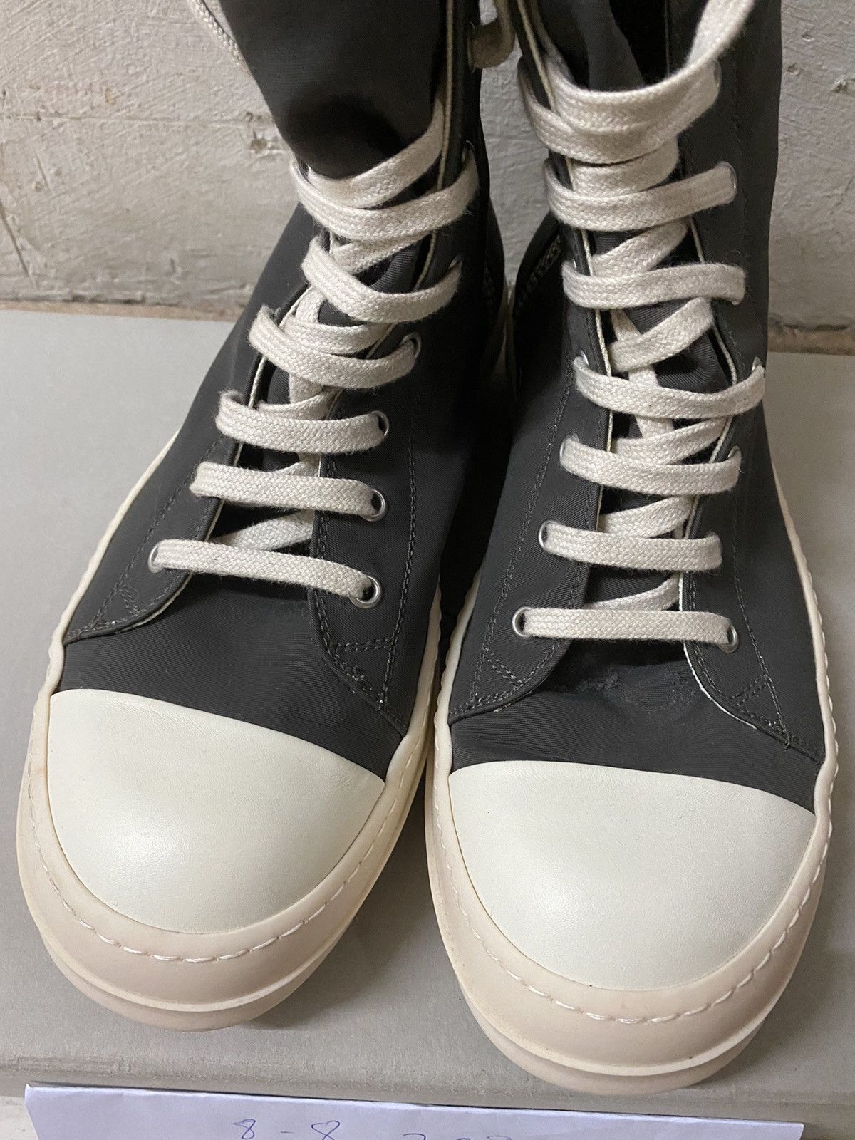 Rick Owens Drkshdw Rick Owens drkshdw ramones gray sneakers Size US 7 / EU 40 - 6 Thumbnail