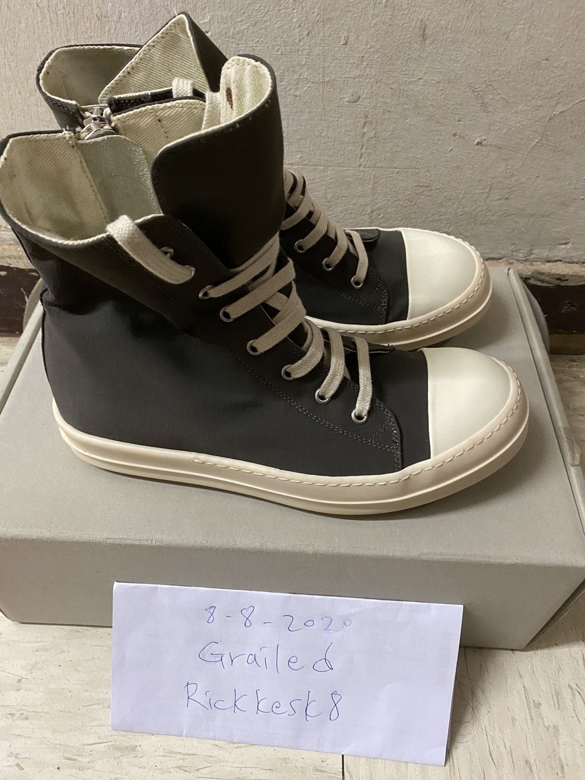 Rick Owens Drkshdw Rick Owens drkshdw ramones gray sneakers Size US 7 / EU 40 - 4 Thumbnail