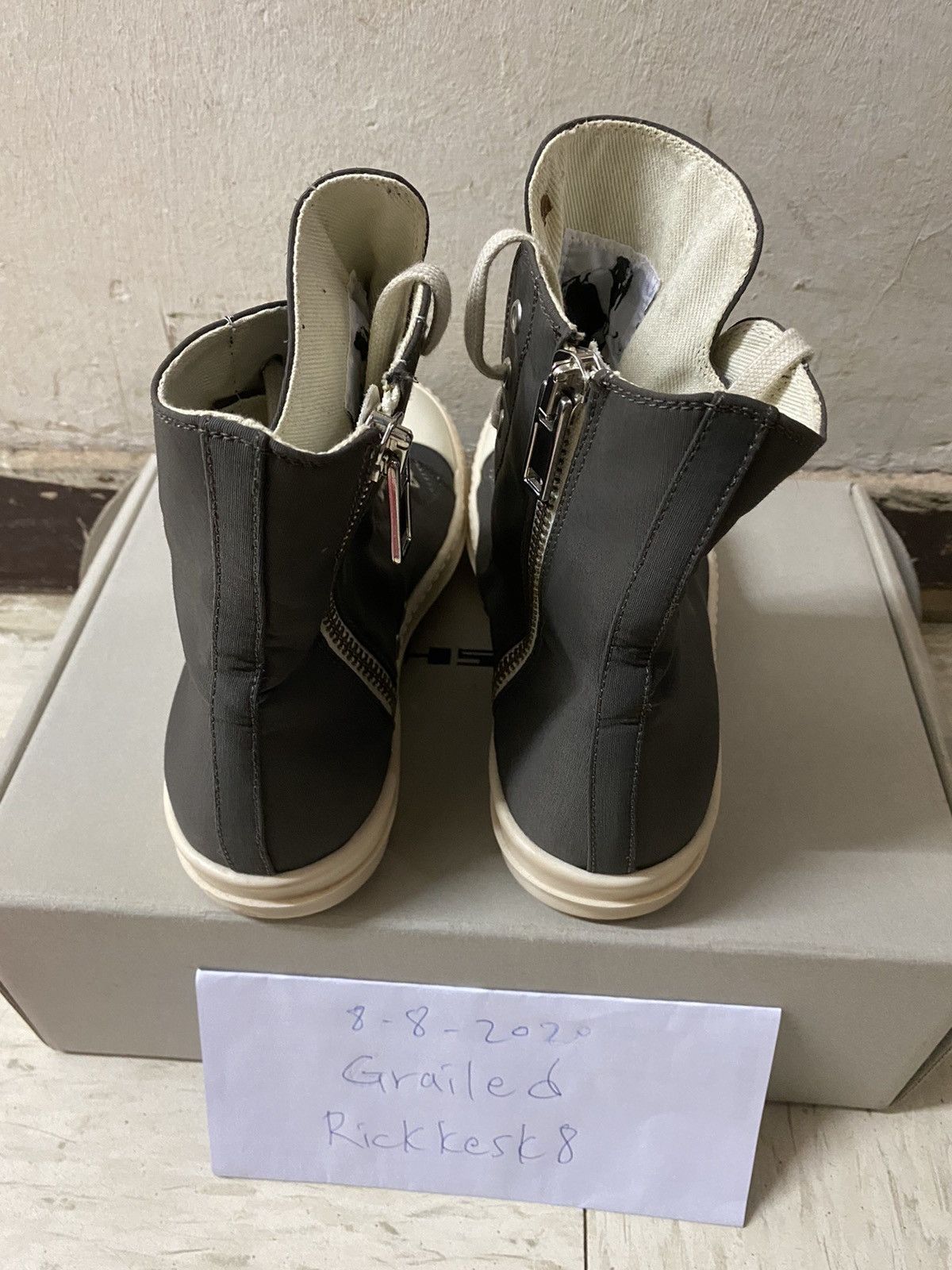 Rick Owens Drkshdw Rick Owens drkshdw ramones gray sneakers Size US 7 / EU 40 - 5 Thumbnail