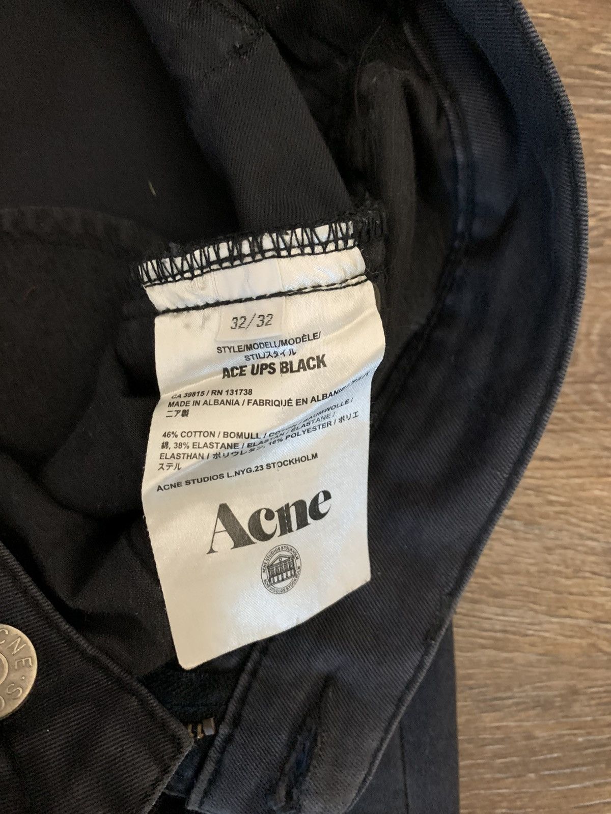 Acne Studios Ace Ups in Navy Size US 32 / EU 48 - 4 Thumbnail