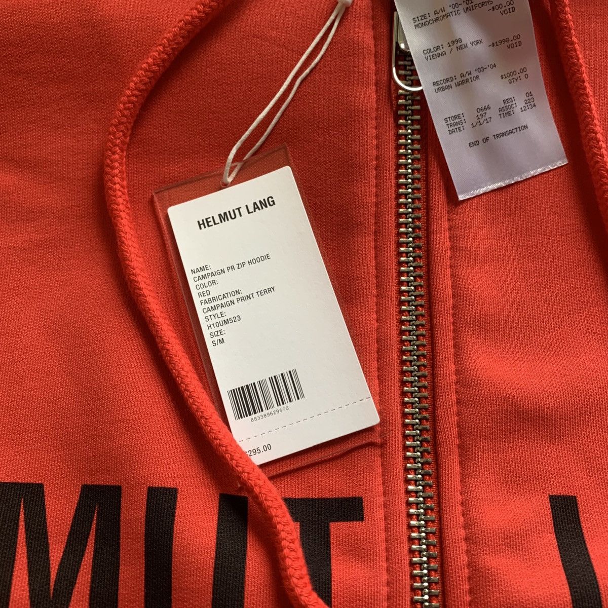 Helmut Lang Helmut Lang Campaign PR Zip Hoodie Size US M / EU 48-50 / 2 - 3 Thumbnail