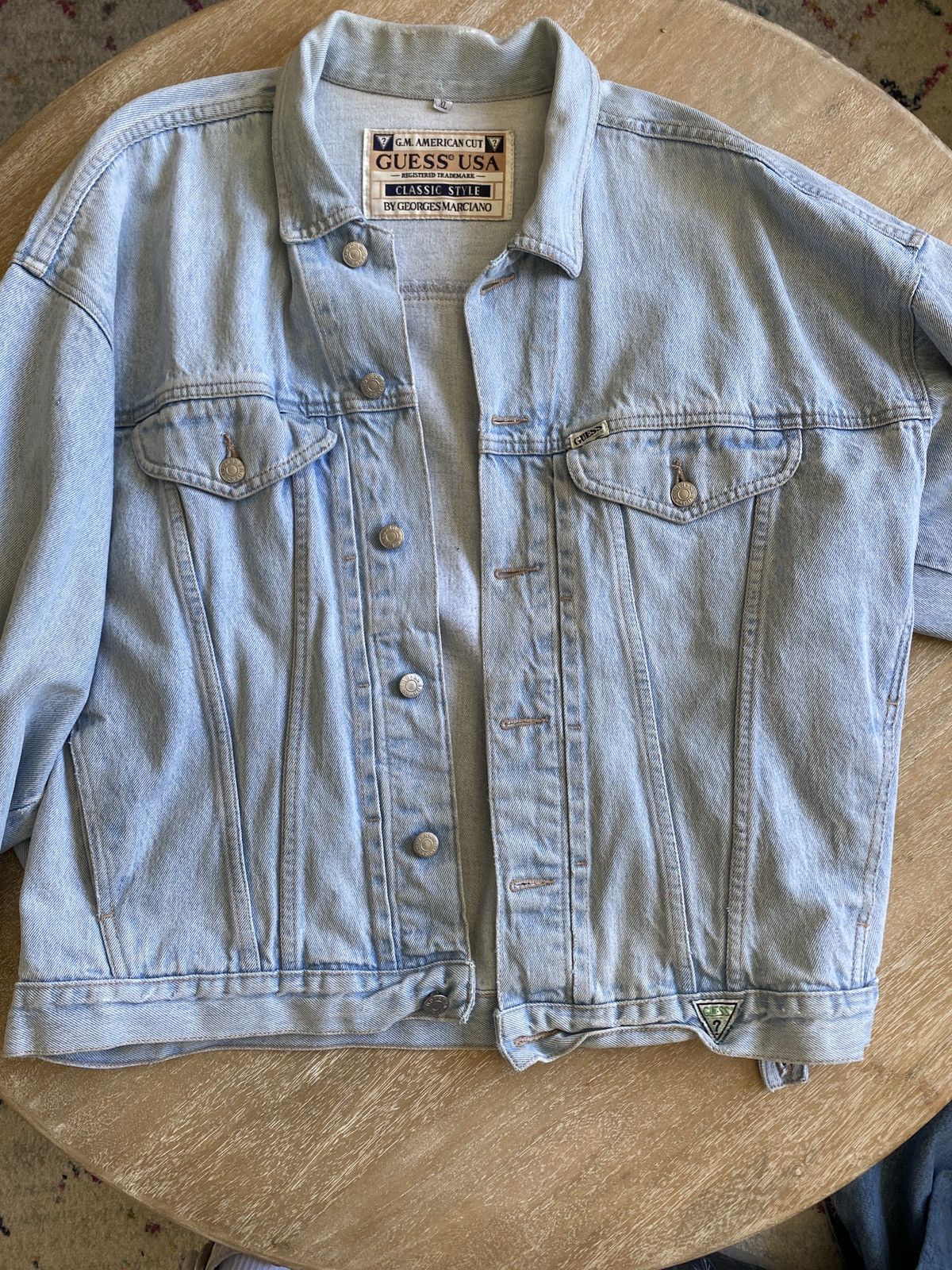 Guess × Vintage VINTAGE GUESS JEANS DENIM JACKET AS SEEN ON