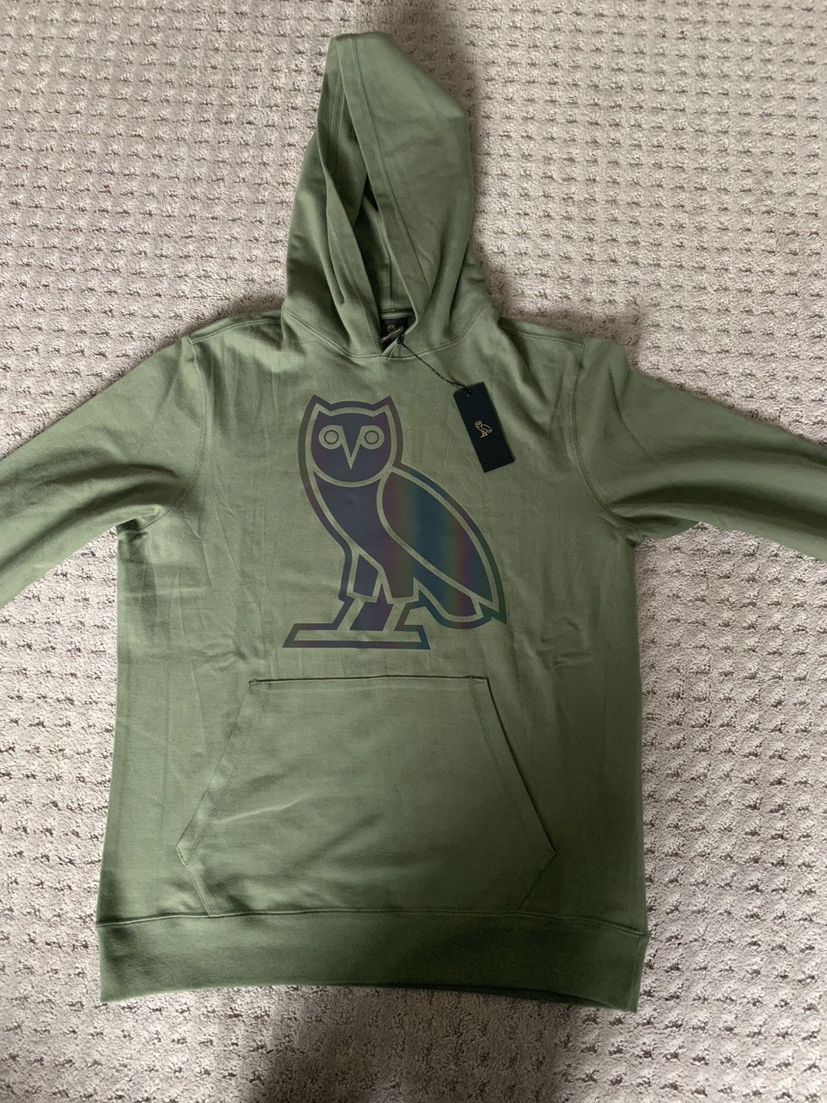 Octobers Very Own OVO Holographic Owl Hoodie Grailed