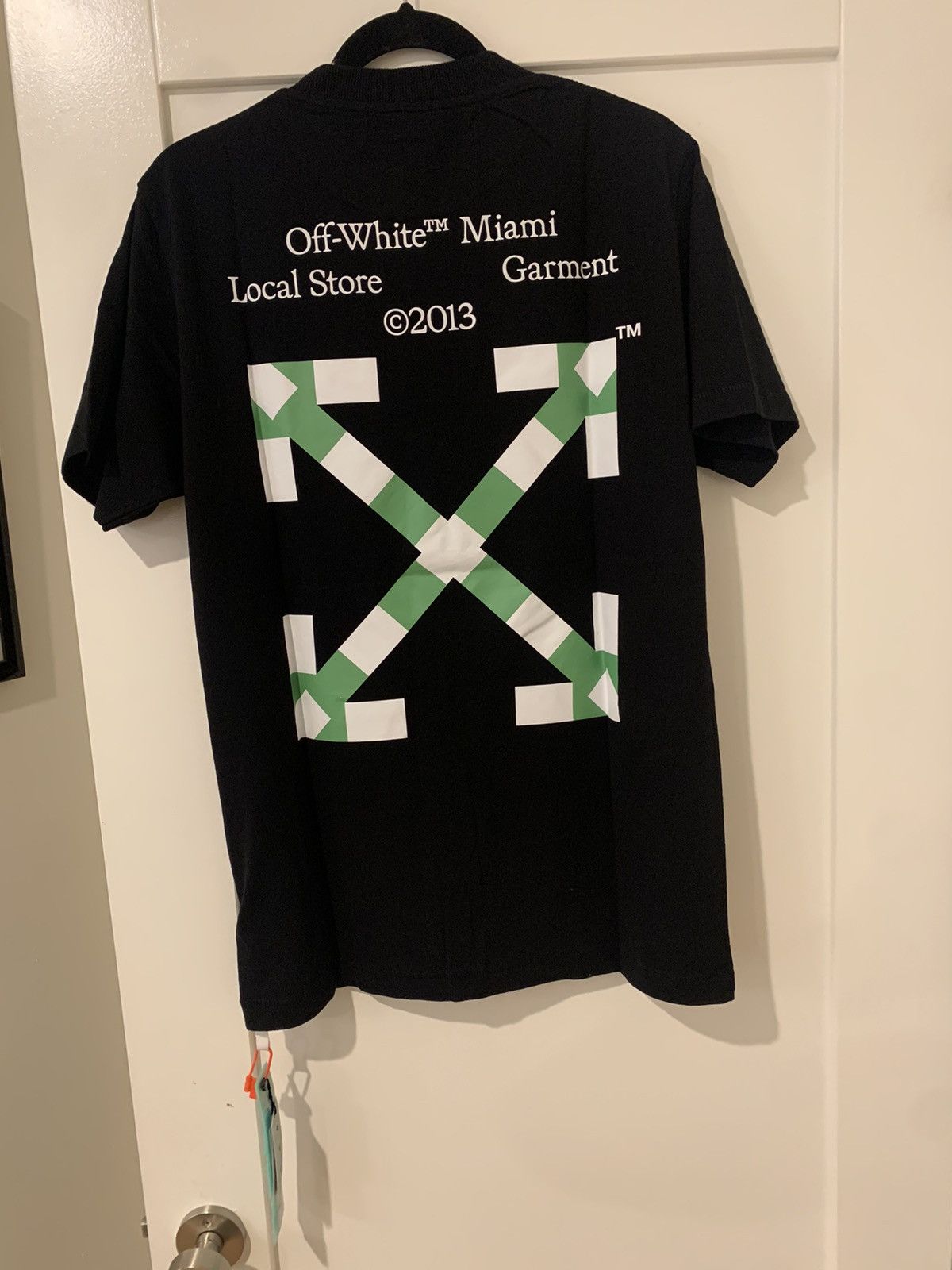image of Off White T Shirt Miami Exclusive in Black, Men's (Size Medium)