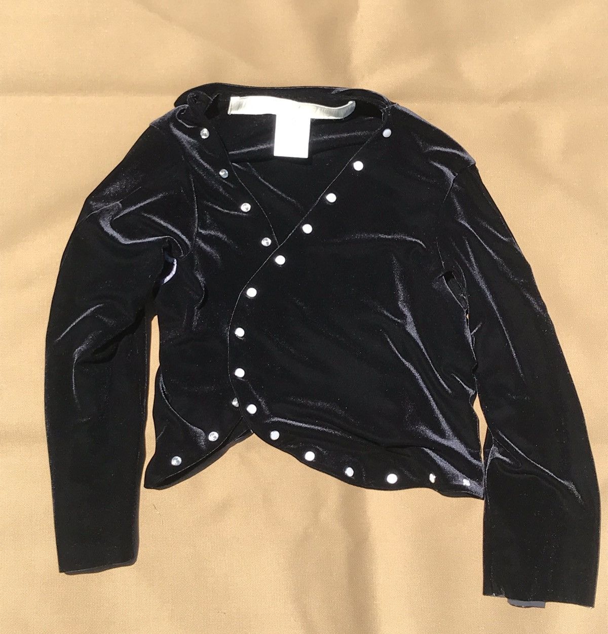 Eckhaus Latta AW16 Velvet Pearl Snap Button Asymmetrical Top Size US M / EU 48-50 / 2 - 1 Thumbnail