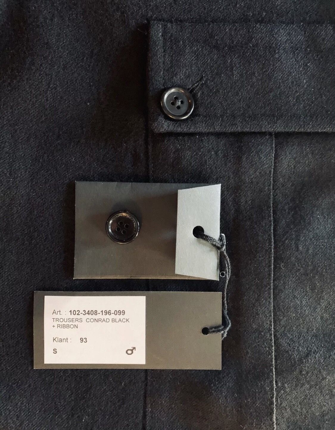 Ann Demeulemeester Ann Demeulemeester FW2010 Cargo Black Pants Wool Size US 30 / EU 46 - 11 Thumbnail