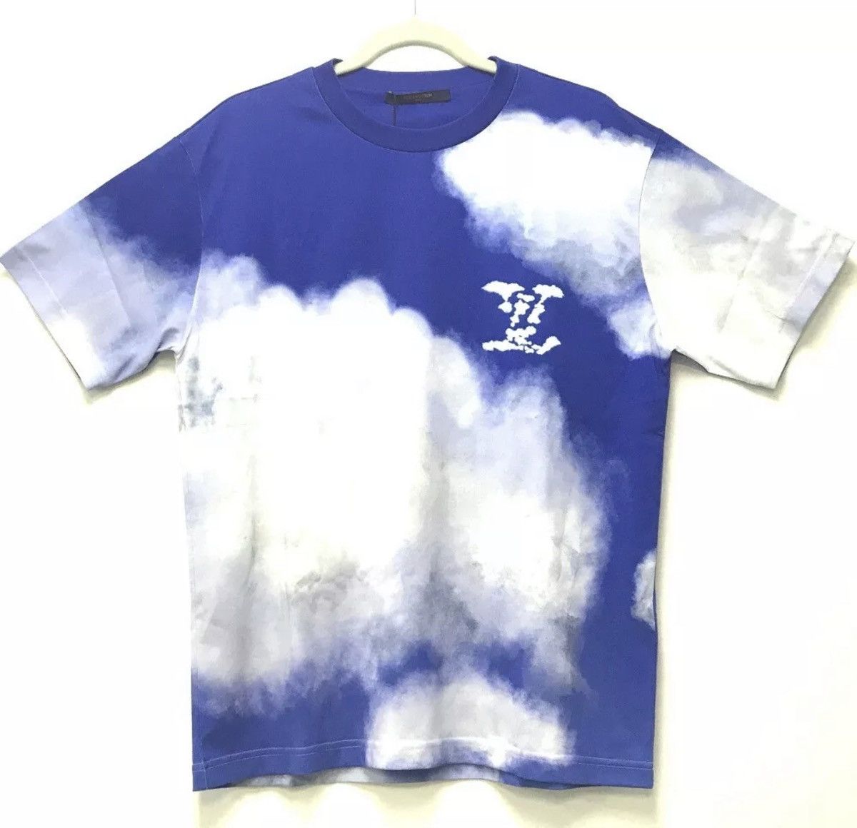 Louis vuitton Cloud Print T-shirt Mens Size XLarge XL Virgil Abloh Blue +  White