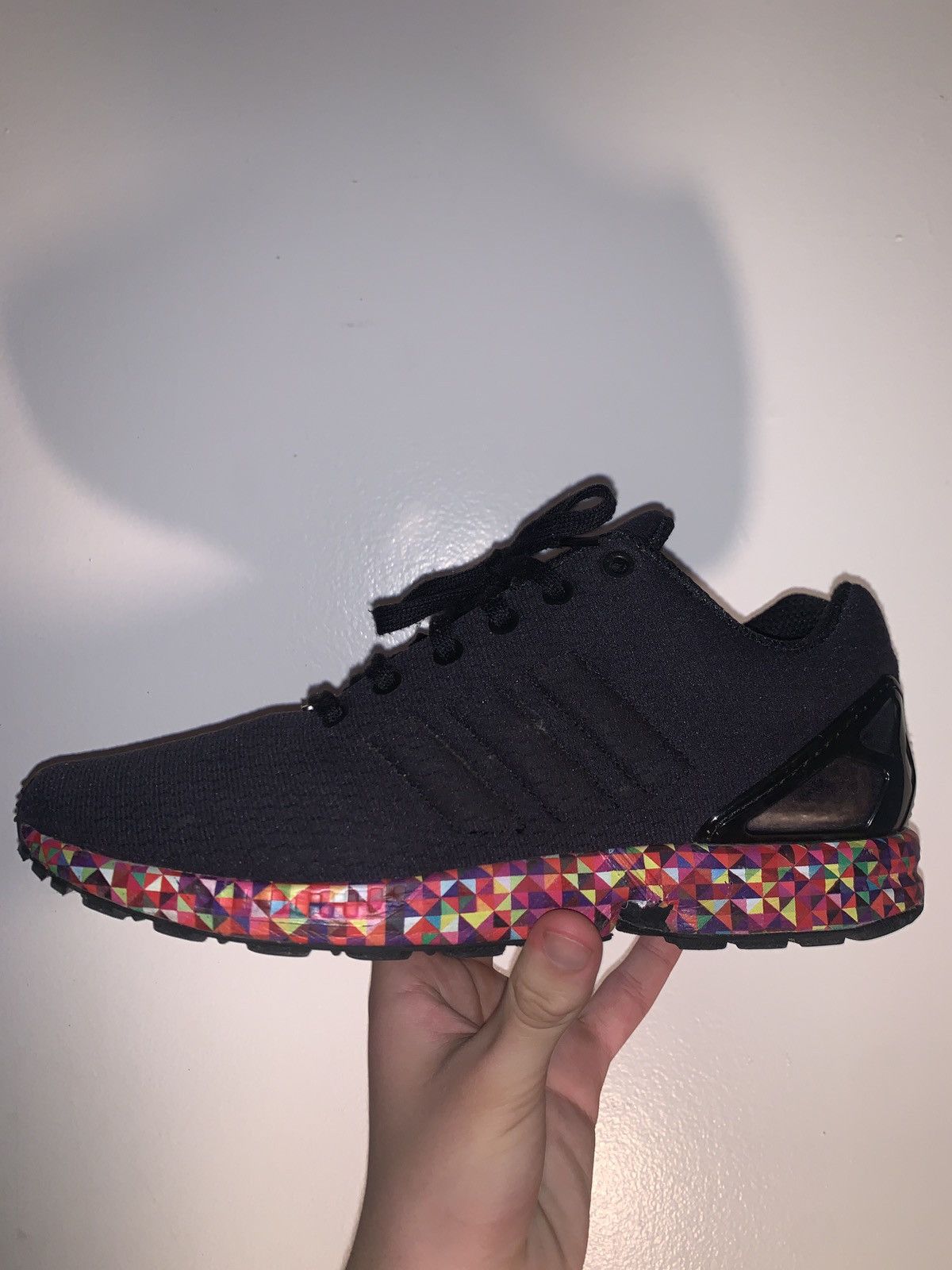 ZX Flux Black Black Dark Solid Grey