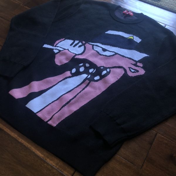 Supreme pink panther outlet sweater