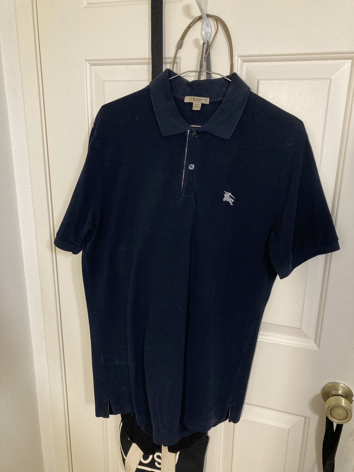 Burberry OG Navy Burberry Polo Shirt | Grailed