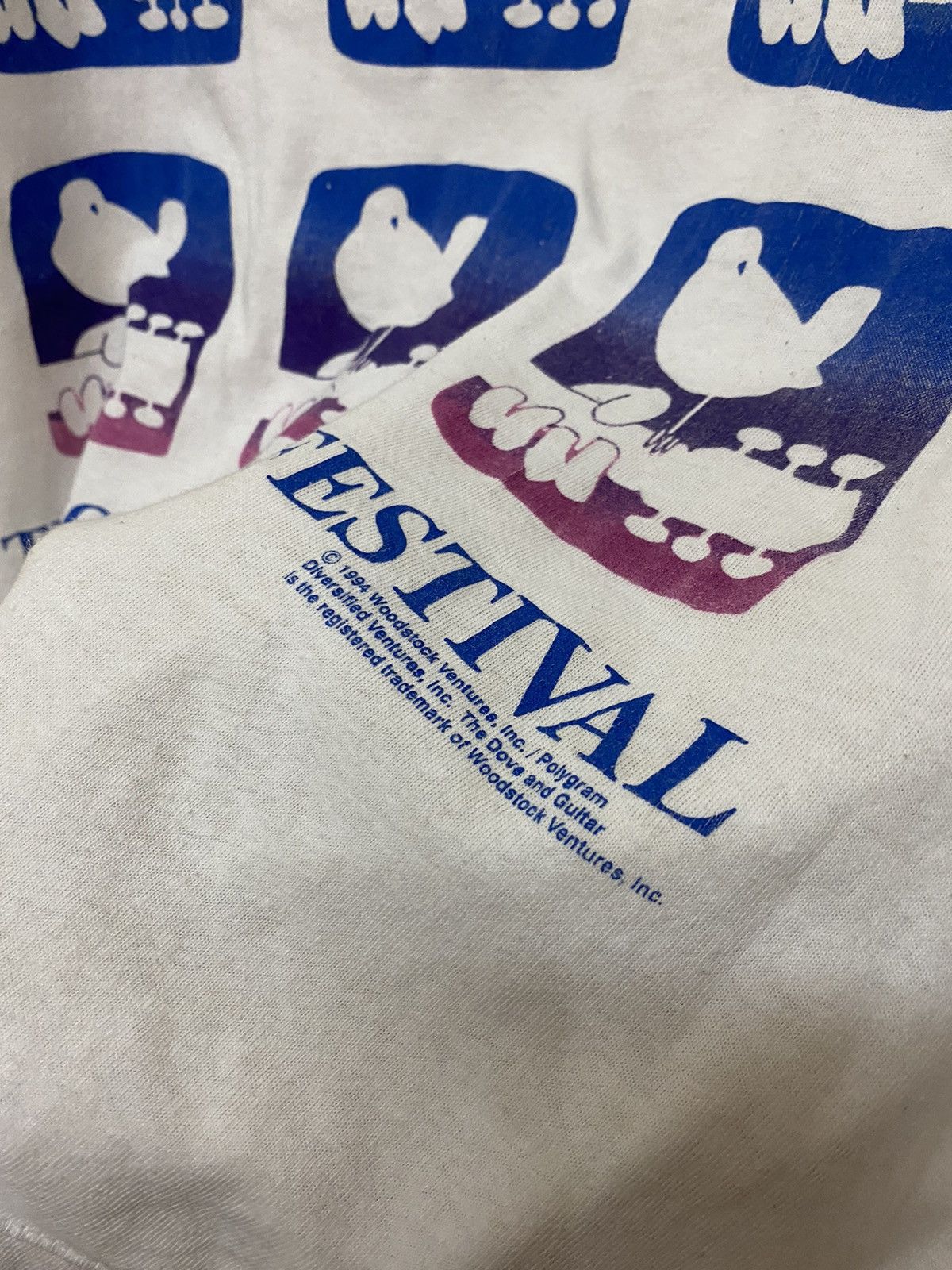 トップス Woodstock 1994 Festival Official t-shirt 90年代 90's 90s ウッドストック バンT ミュージック 音楽 ブラック 黒