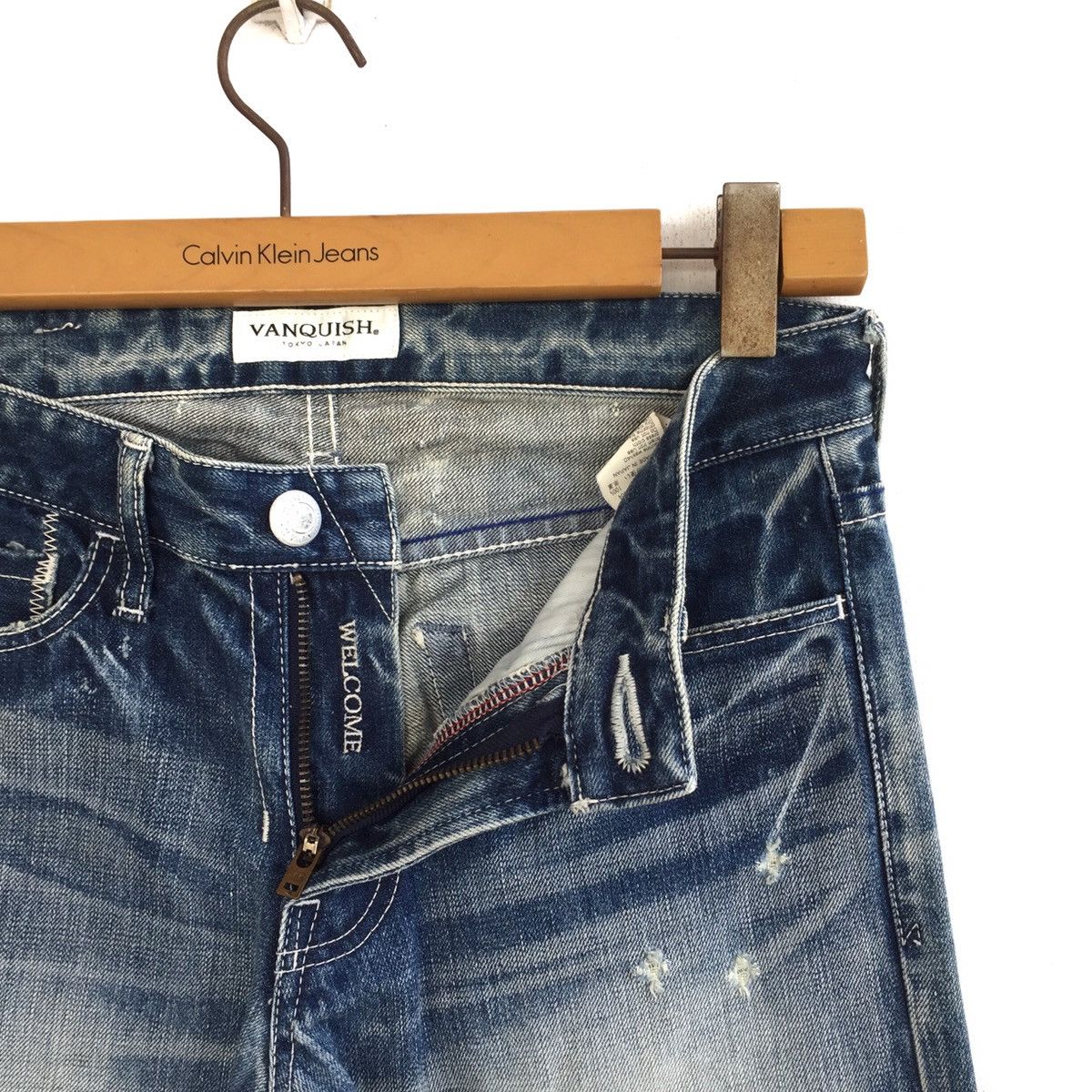 Vanquish Vanquish Tokyo Japan Stone Wash Denim Jeans Size US 31 - 7 Thumbnail