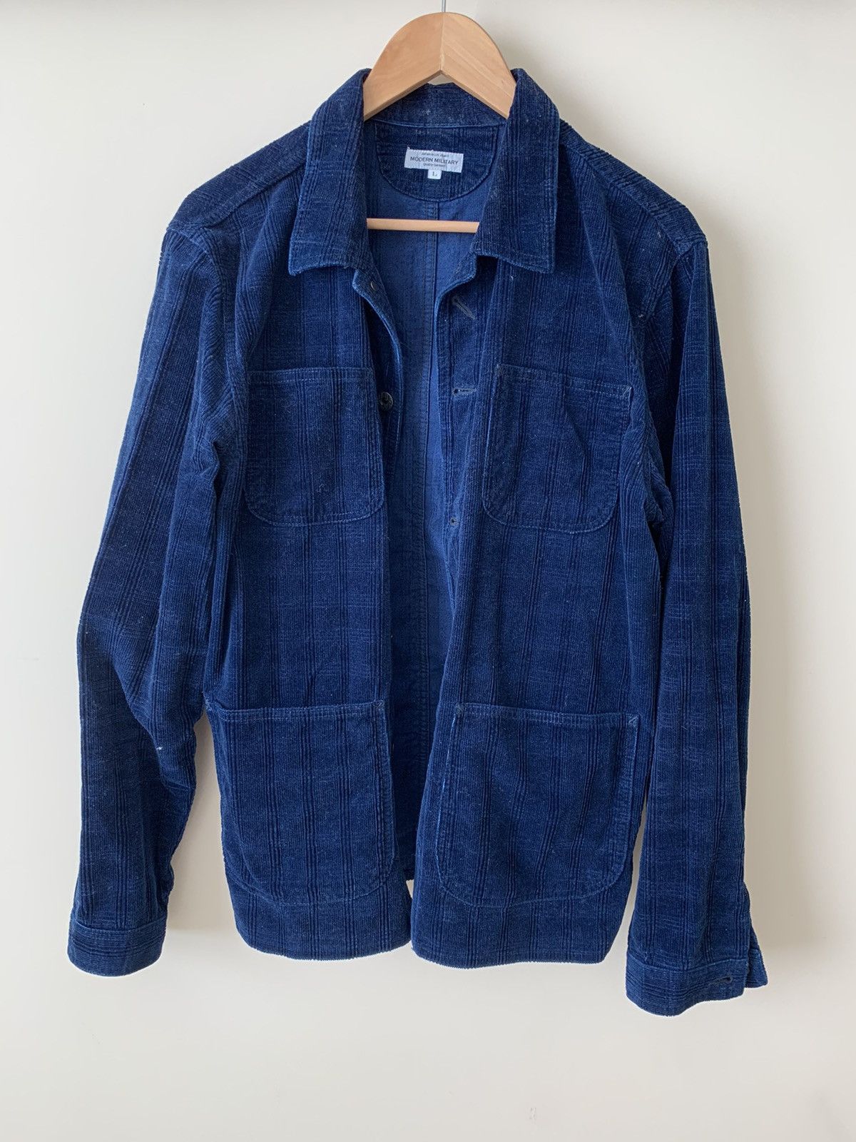 Japan Blue Plaid Corduroy Indigo Chore Coat Grailed