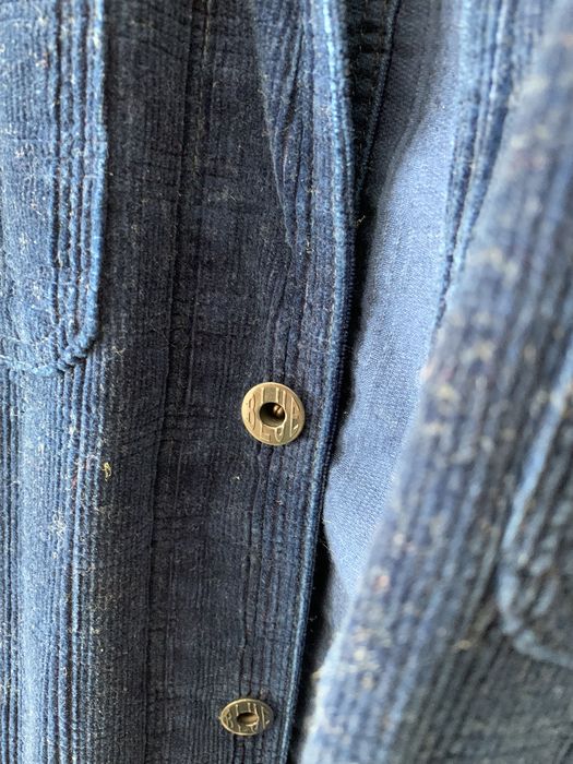 Japan Blue Plaid Corduroy Indigo Chore Coat Grailed