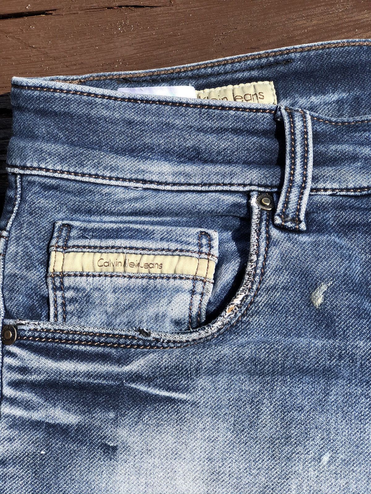 Calvin Klein Calvin Klein Skinny Blue Denim Jeans Pants Size US 32 / EU 48 - 2 Thumbnail