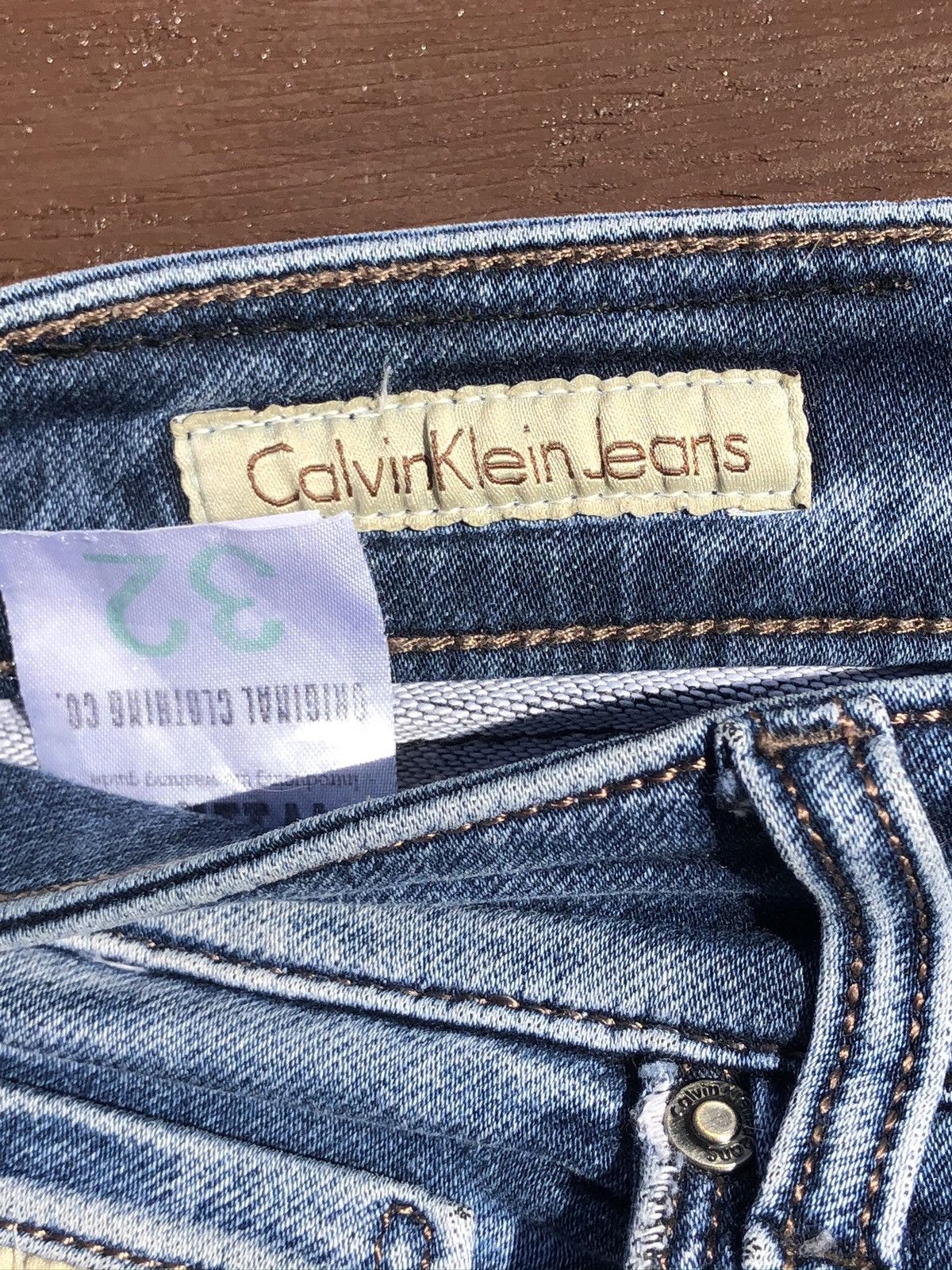 Calvin Klein Calvin Klein Skinny Blue Denim Jeans Pants Size US 32 / EU 48 - 3 Thumbnail
