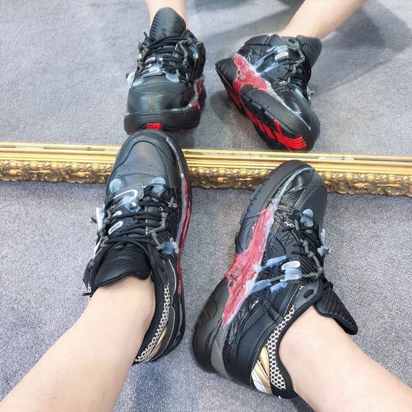 Maison Margiela Maison Margiela Fusion Sneakers Black/Red | Grailed