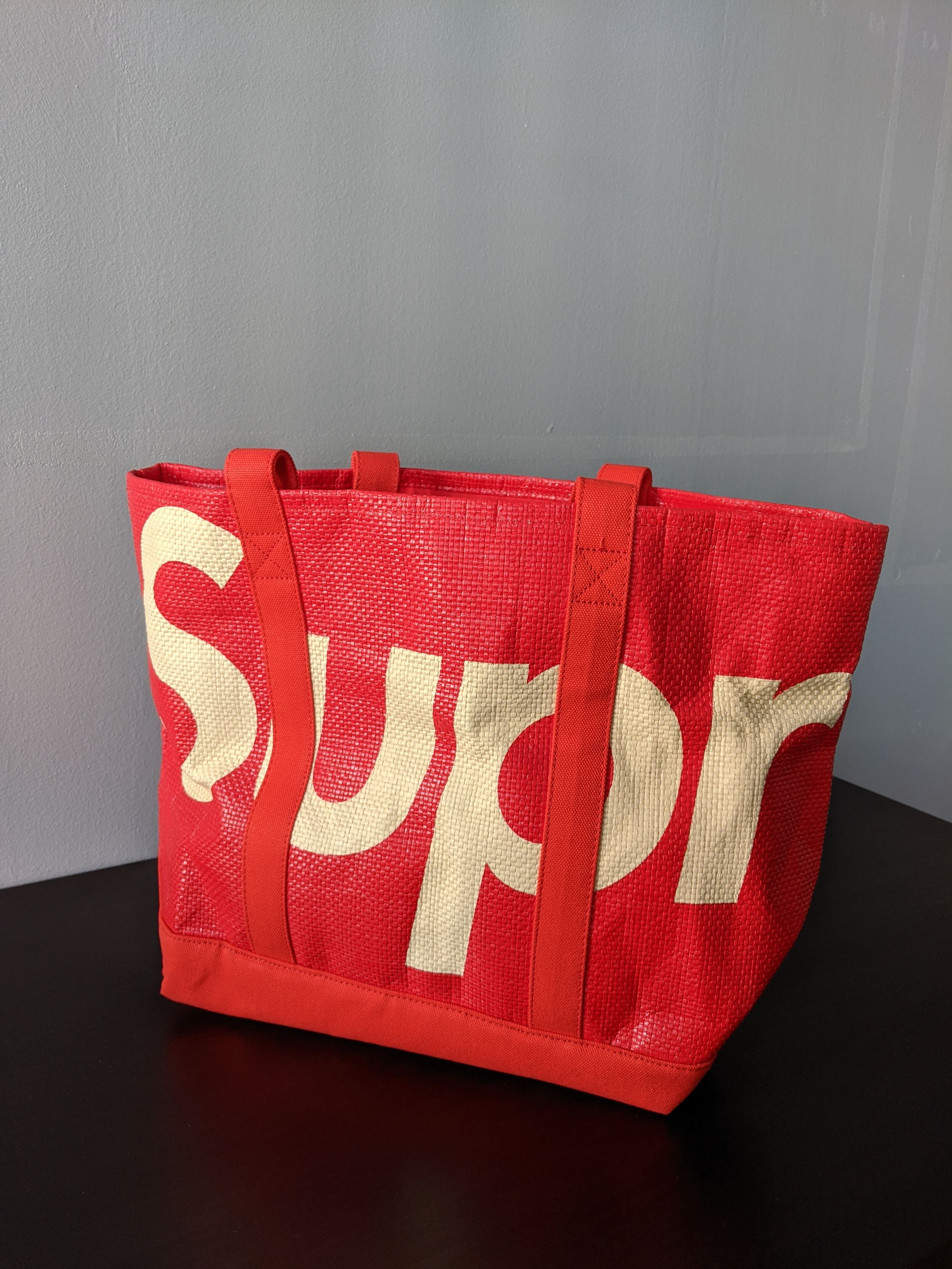 supreme tote bag raffia Bags Luggage 