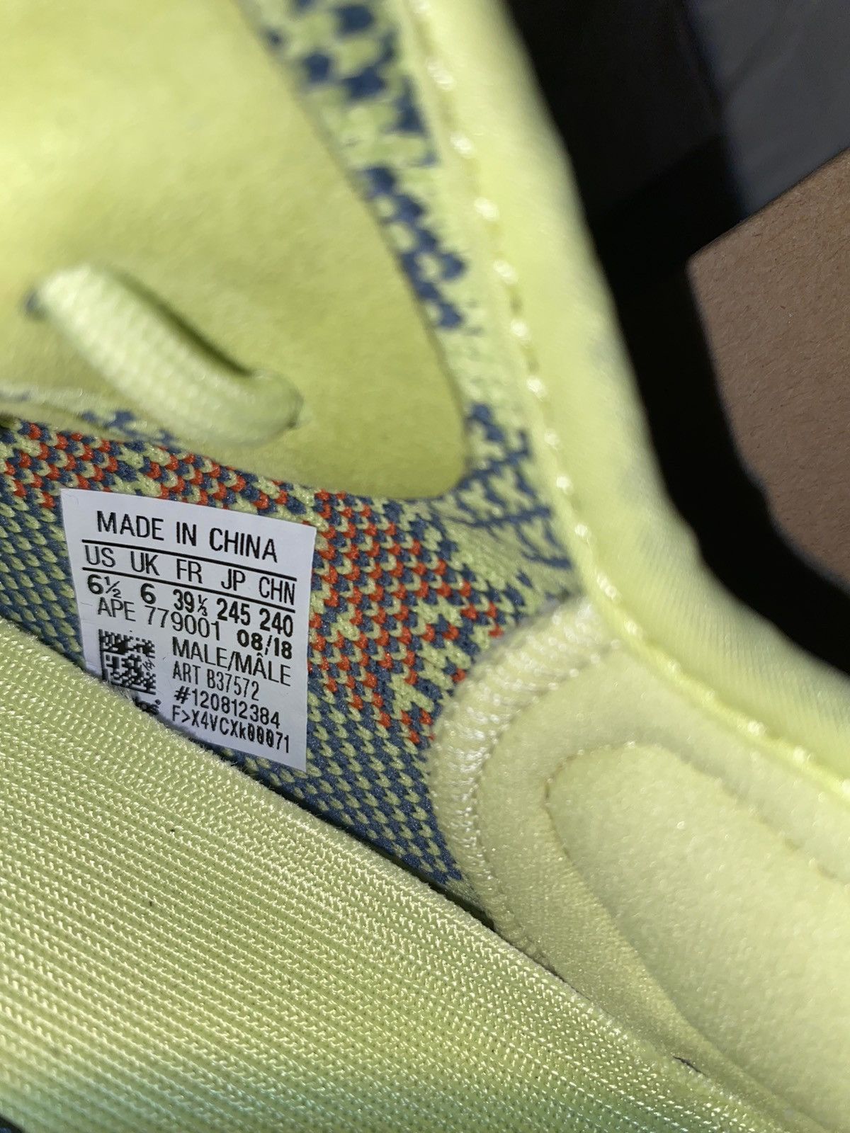 Adidas Yeezy Boost 350 V2 Semi Frozen Yellow 2017 Size US 6.5 / EU 39-40 - 8 Thumbnail