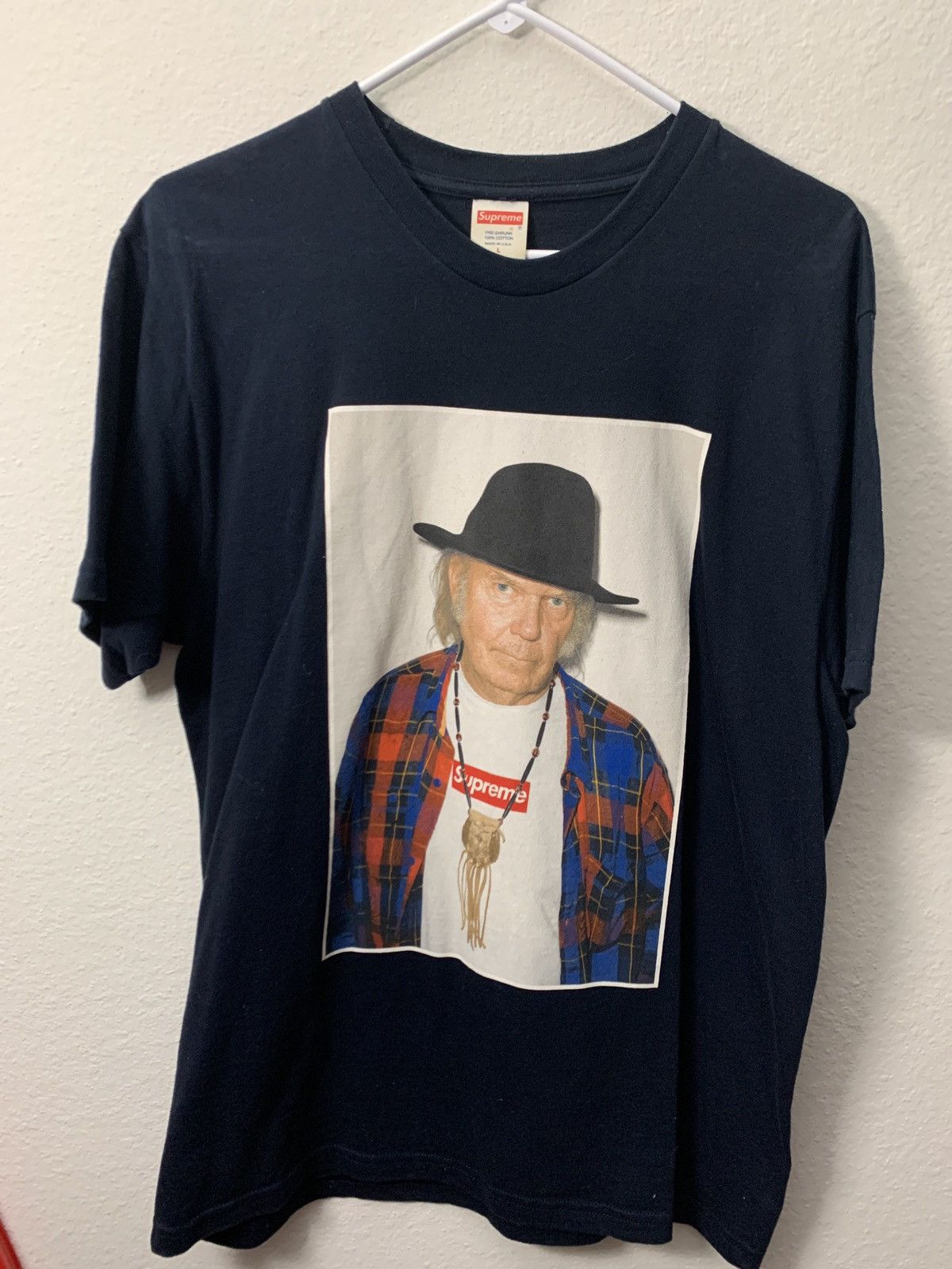Supreme Neil Young Photo tee Short Sleeve T Shirts