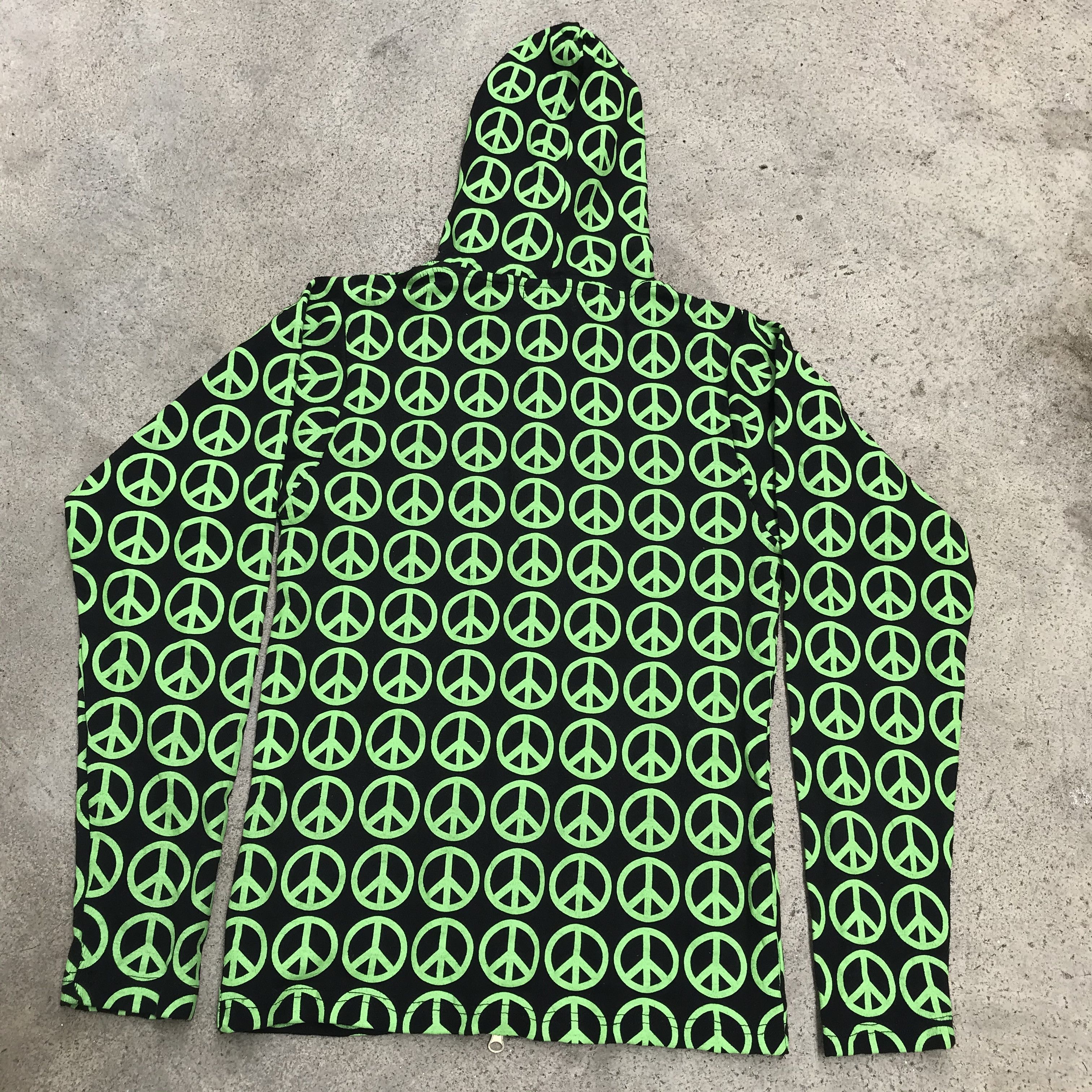 Vintage Vintage Y2K Peace Hoodie Sweatshirt Sweater Long Sleeve Size US L / EU 52-54 / 3 - 9 Thumbnail