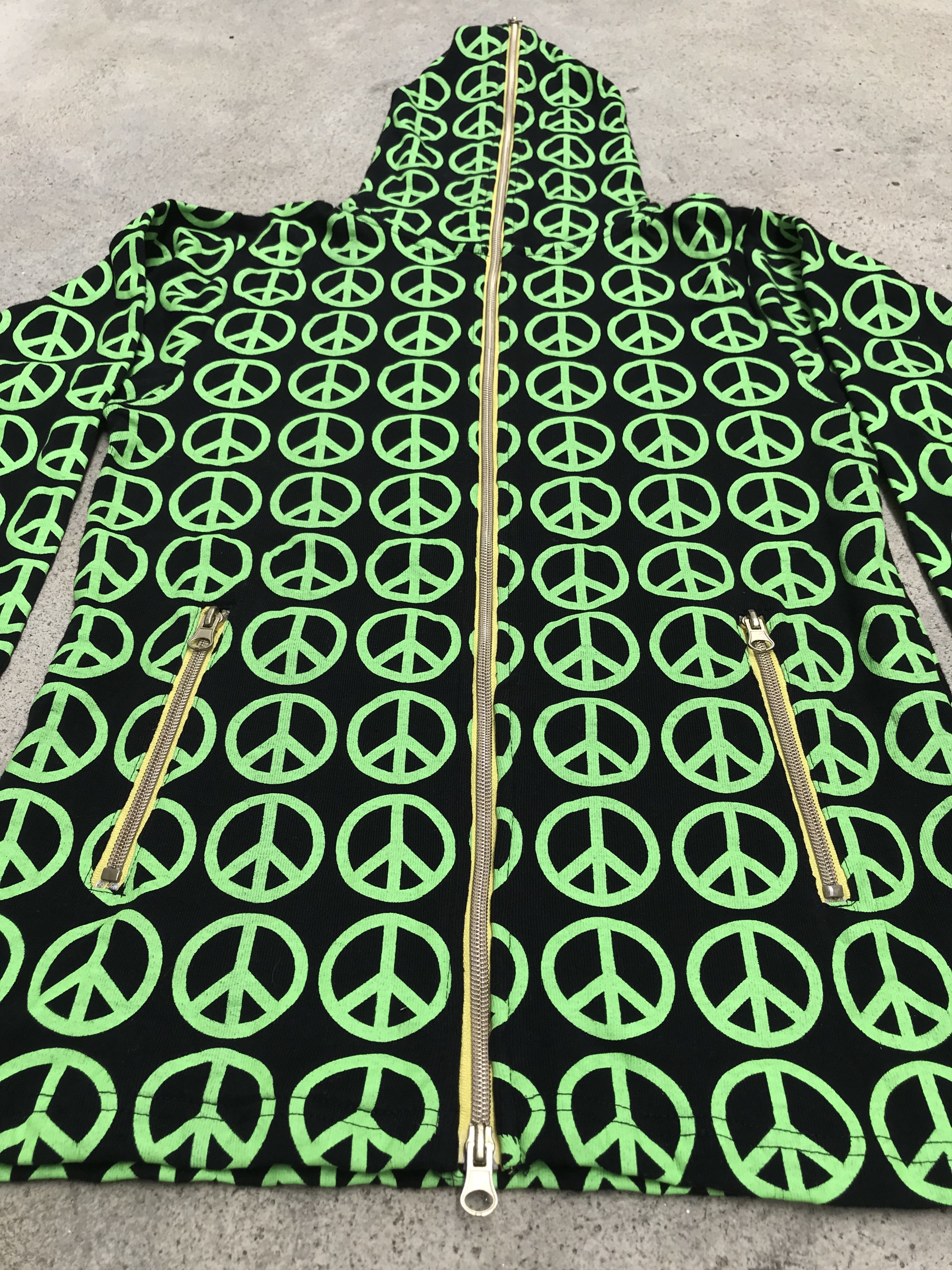 Vintage Vintage Y2K Peace Hoodie Sweatshirt Sweater Long Sleeve Size US L / EU 52-54 / 3 - 3 Thumbnail