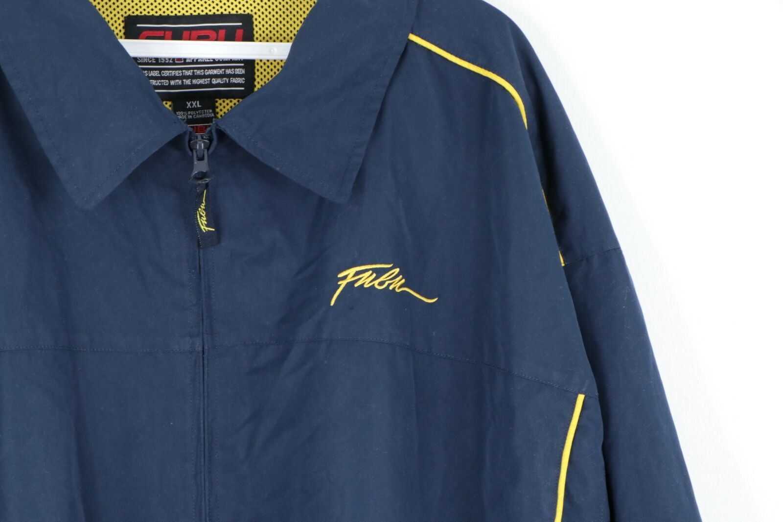 Fubu × Vintage Vintage 90s Fubu Sport Script Spell Full Zip Lined Jacket Size US XXL / EU 58 / 5 - 4 Thumbnail