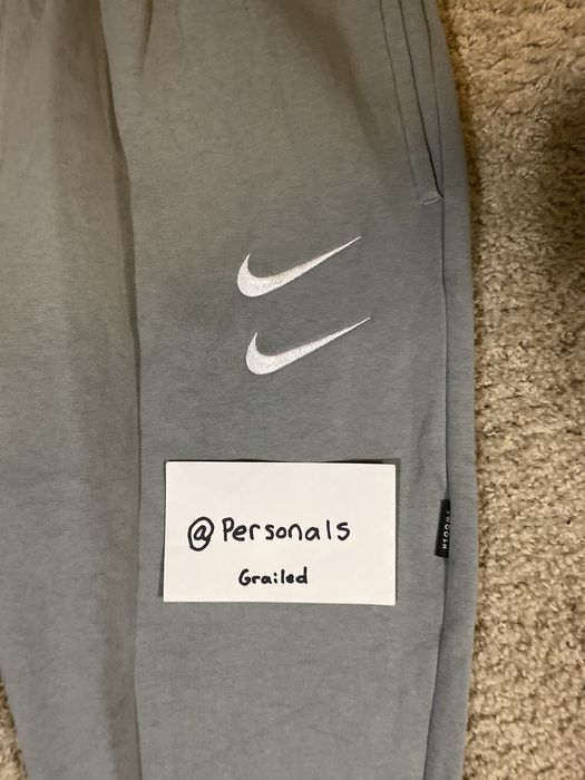 double nike swoosh sneakers
