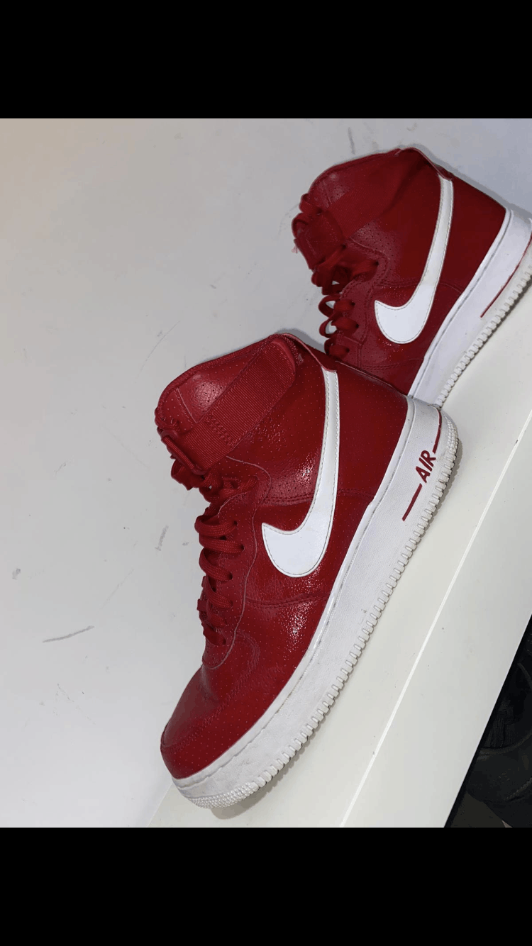 Nike Air Force 1 High Gym Red Perforated 315121-606