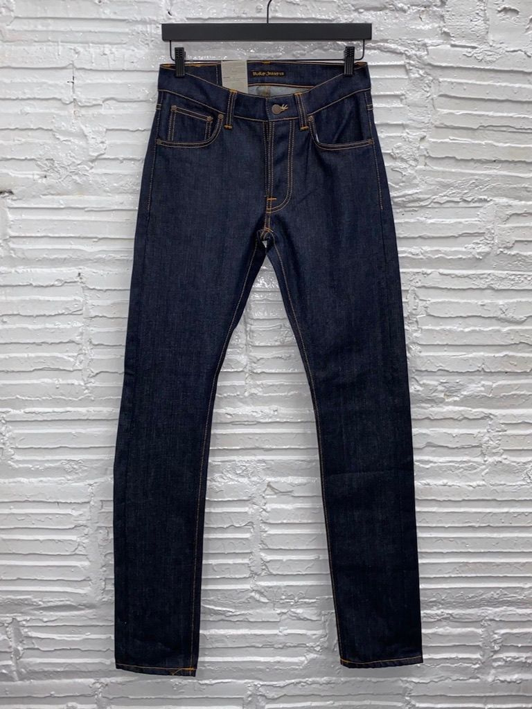 Nudie Jeans Nudie Tilted Tor Dry Pure Navy Denim Jeans Sz 29 x 34 | Grailed