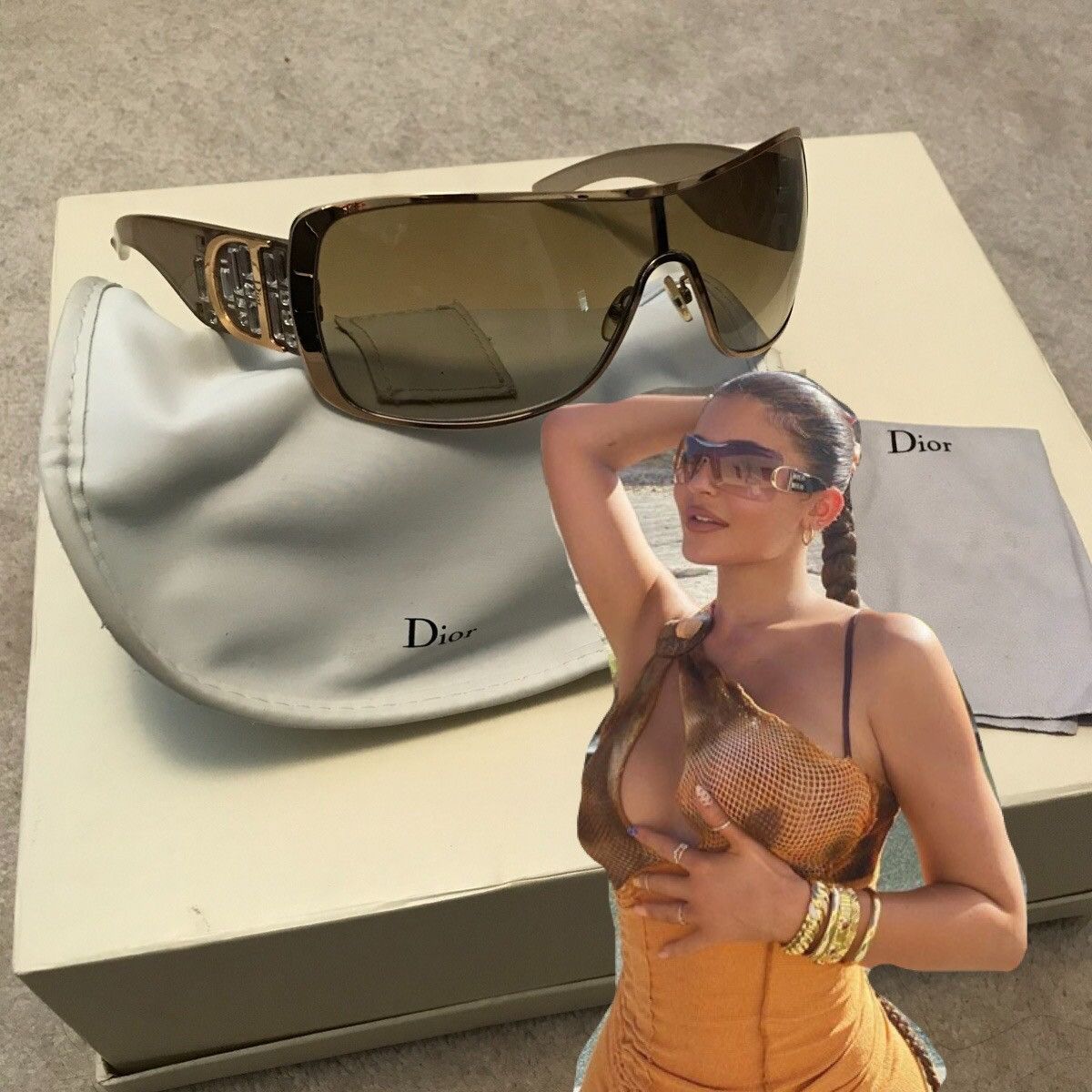 Dior × Vintage 2000s Dior Sunglasses Indinight 2 Kylie 