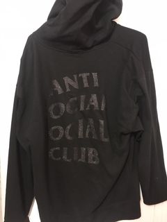 Anti social social club glitter online hoodie