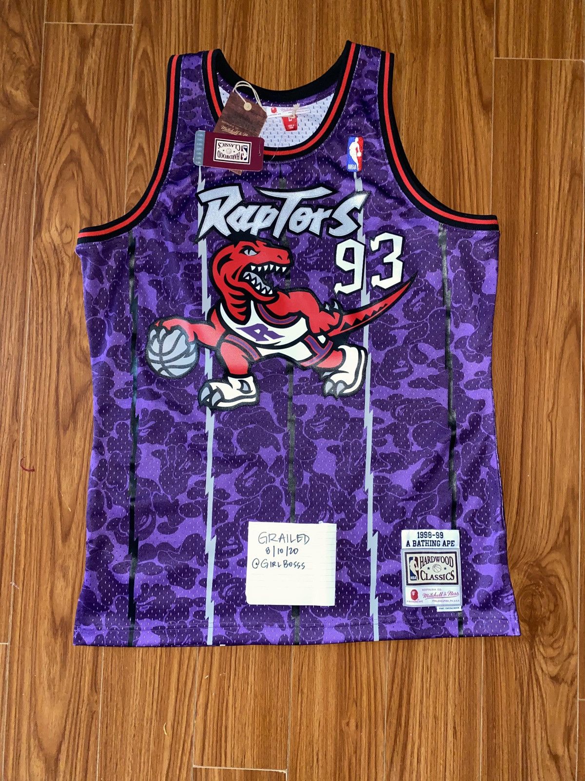 A Bathing Ape® (BAPE®) X Mitchell & Ness - Raptors Jersey