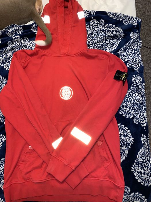 Supreme Supreme x stone island reflective hoodie | Grailed