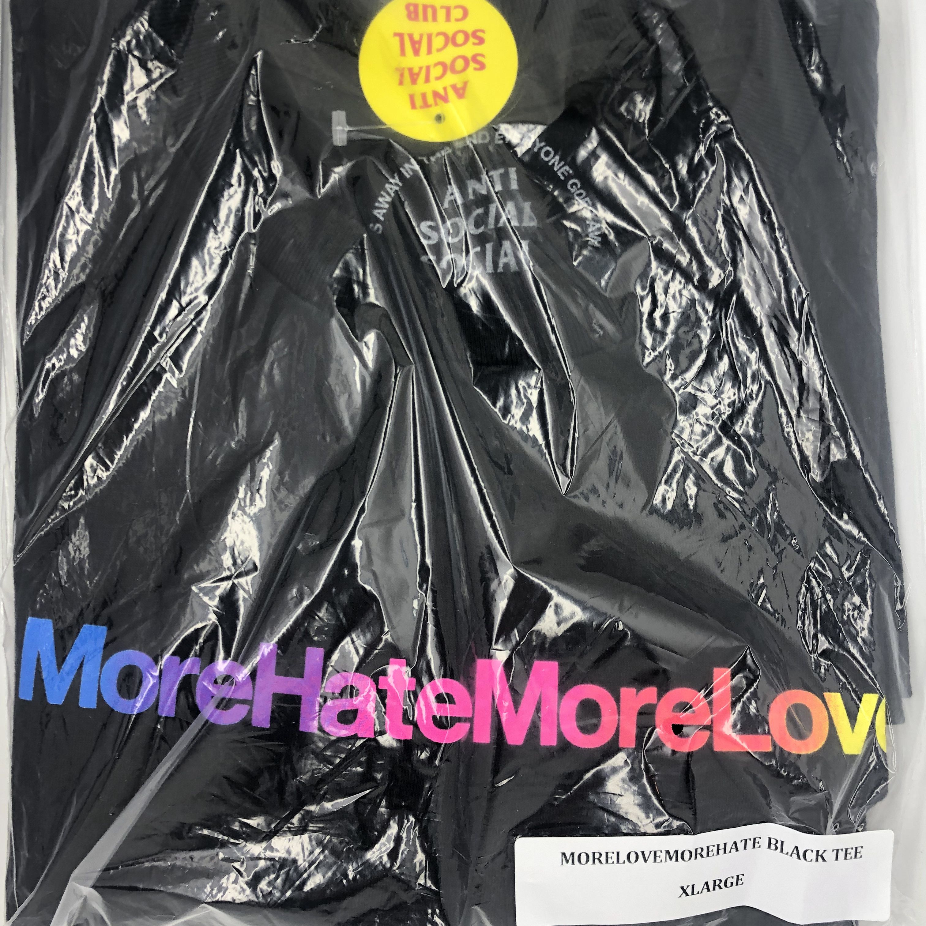 ANTI SOCIAL SOCIAL CLUB MORE LOVE MORE HATE TEE Tシャツ 半袖 Anti Social Social Club More Hate More Love Tee | Grailed