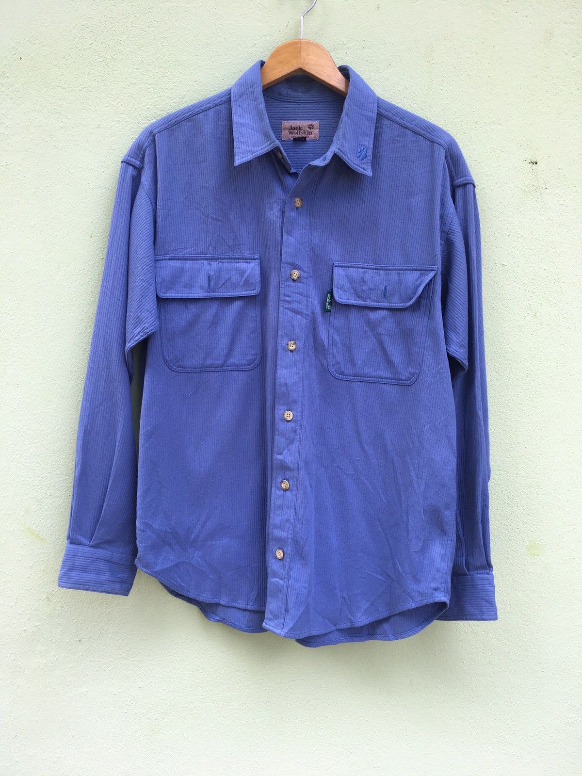 Jack Wolfskin Vintage Jack Wolfskin Curduroy Button Shirt Size US M / EU 48-50 / 2 - 2 Thumbnail