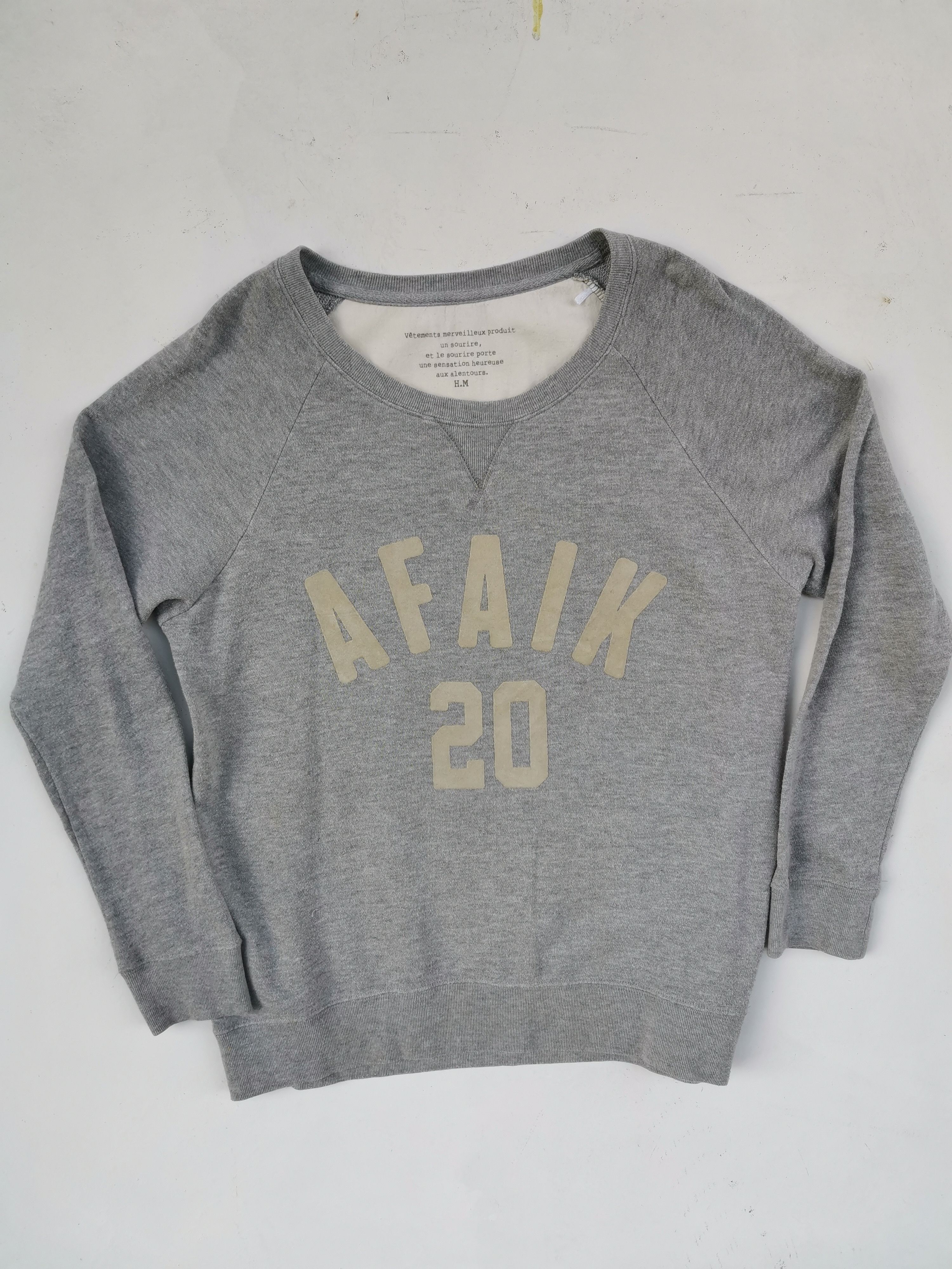 Japanese Brand H.M Afaik 20 Big Logo Sweatshirt Size US L / EU 52-54 / 3 - 1 Thumbnail