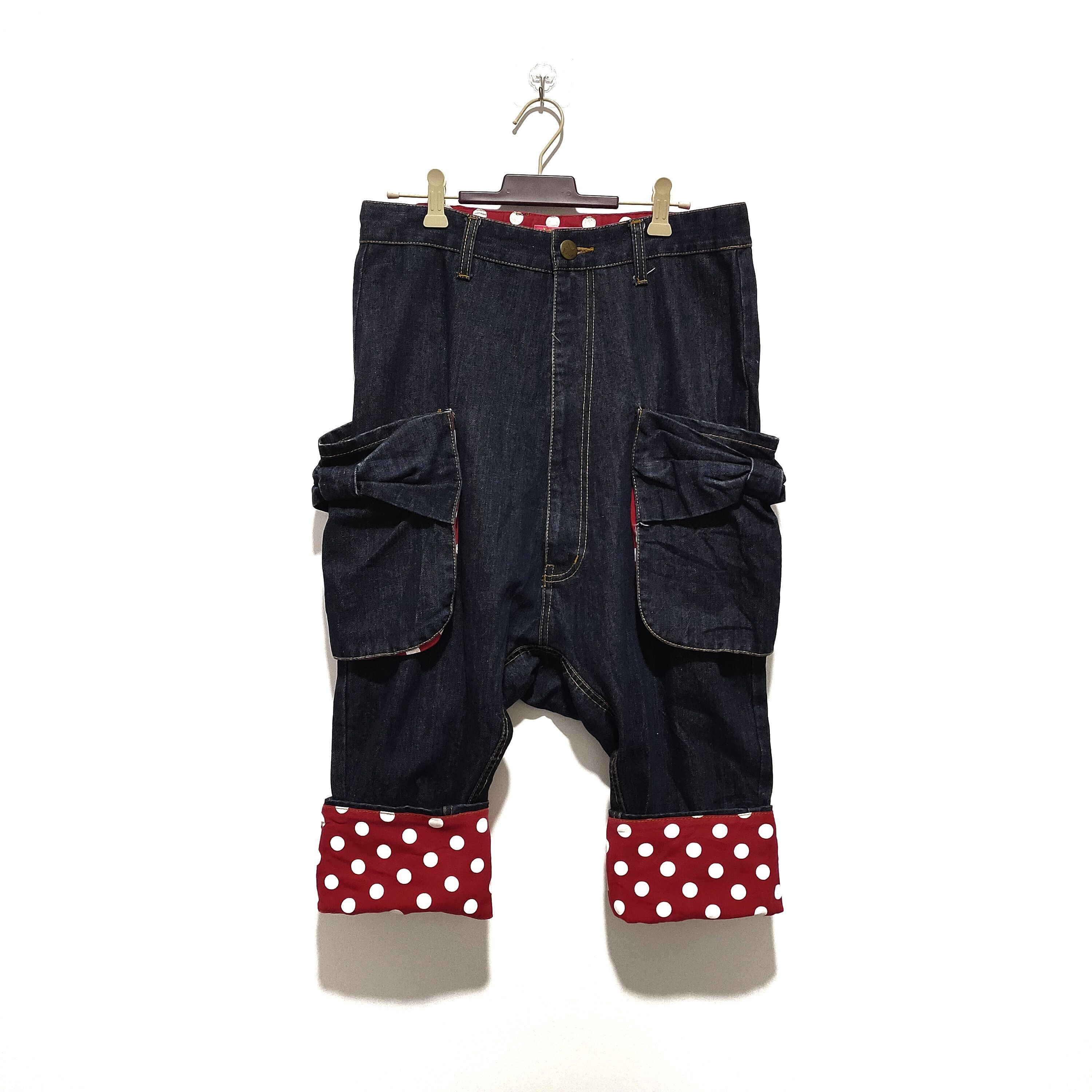 Indigo PMA harem pants polka dot 3 quarter Size US 31 - 3 Thumbnail