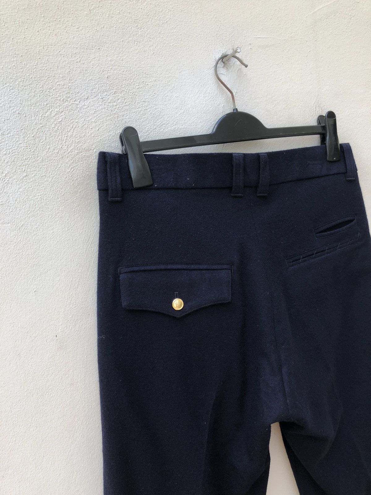 NO ID NWT No ID. Japan Navy Blue Wool Trouser Pant Size US 32 / EU 48 - 7 Thumbnail