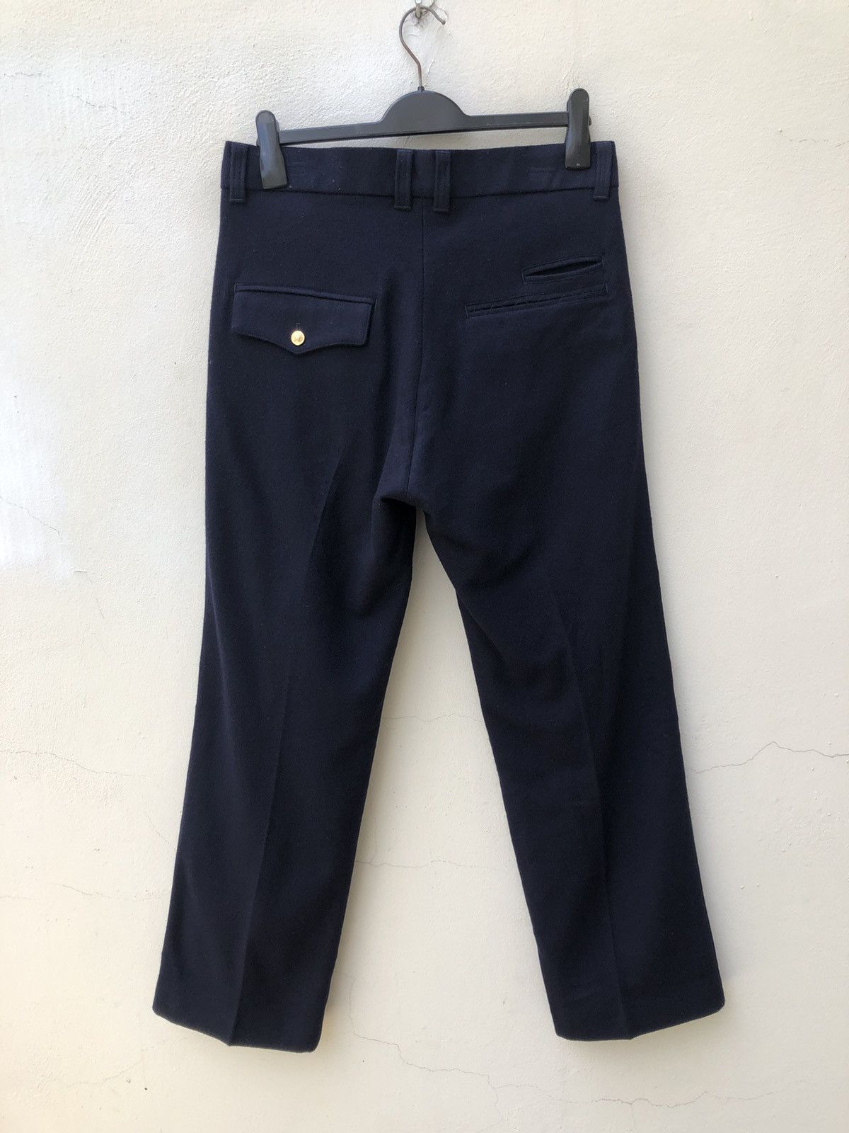 NO ID NWT No ID. Japan Navy Blue Wool Trouser Pant Size US 32 / EU 48 - 5 Thumbnail
